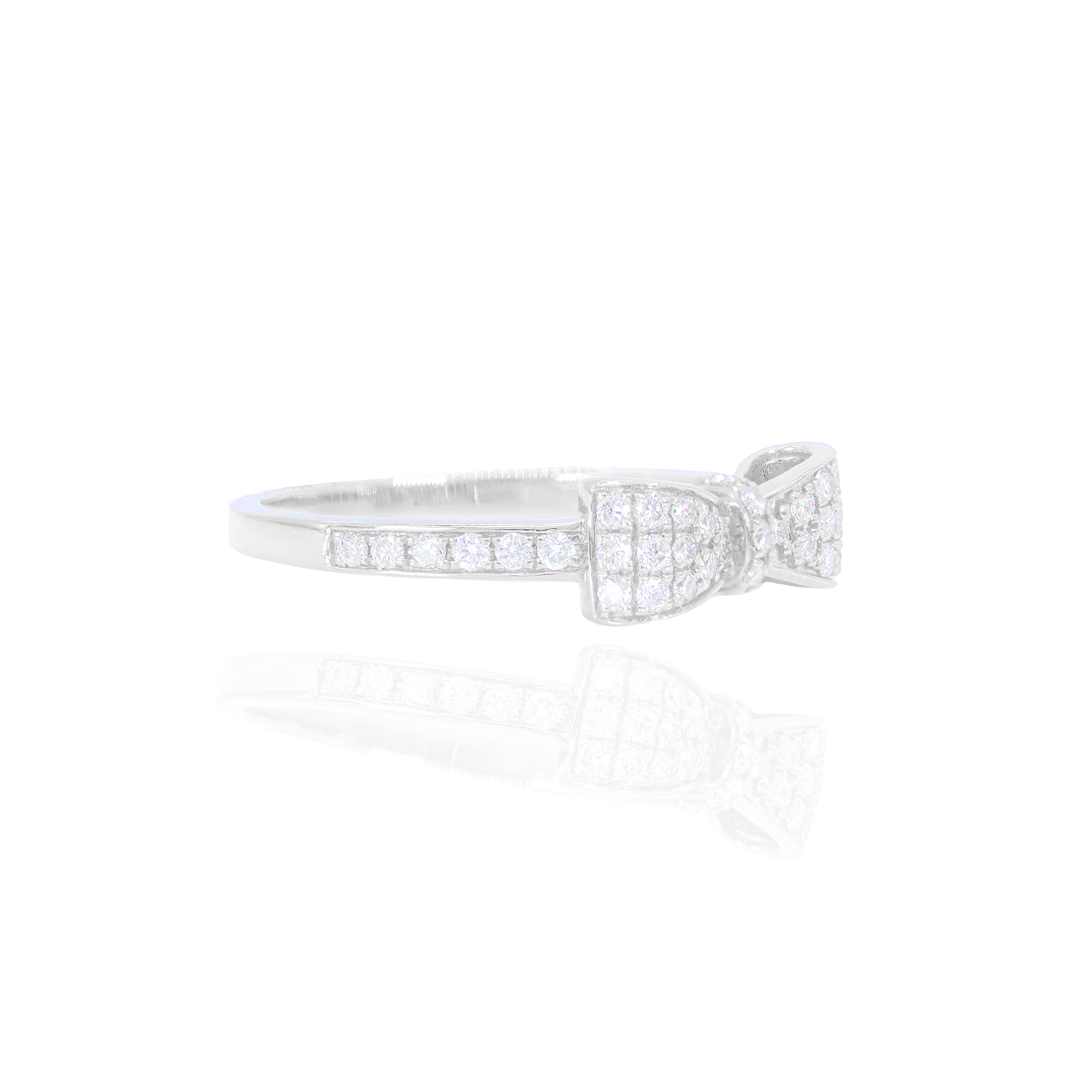 Bow Diamond Ring