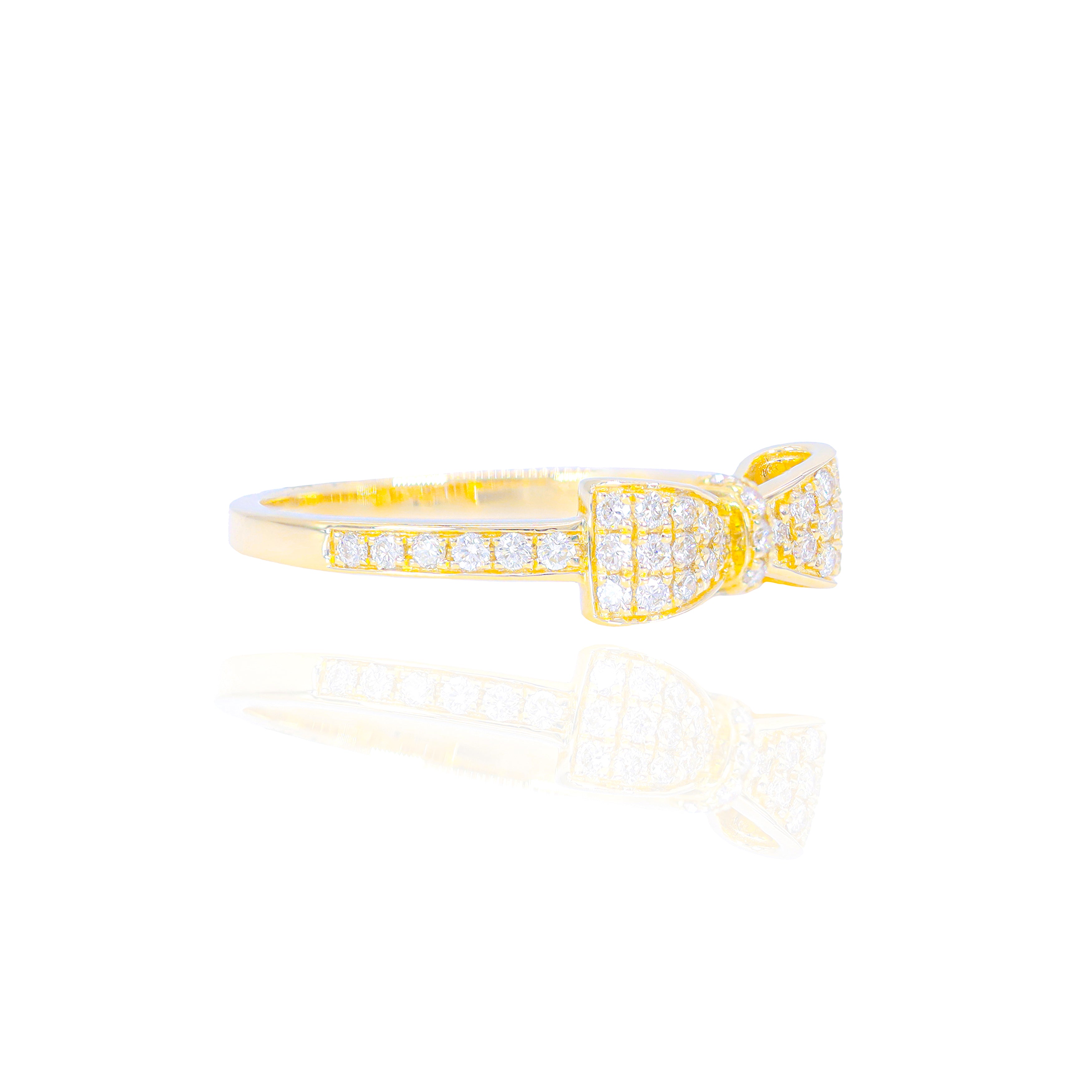 Bow Diamond Ring