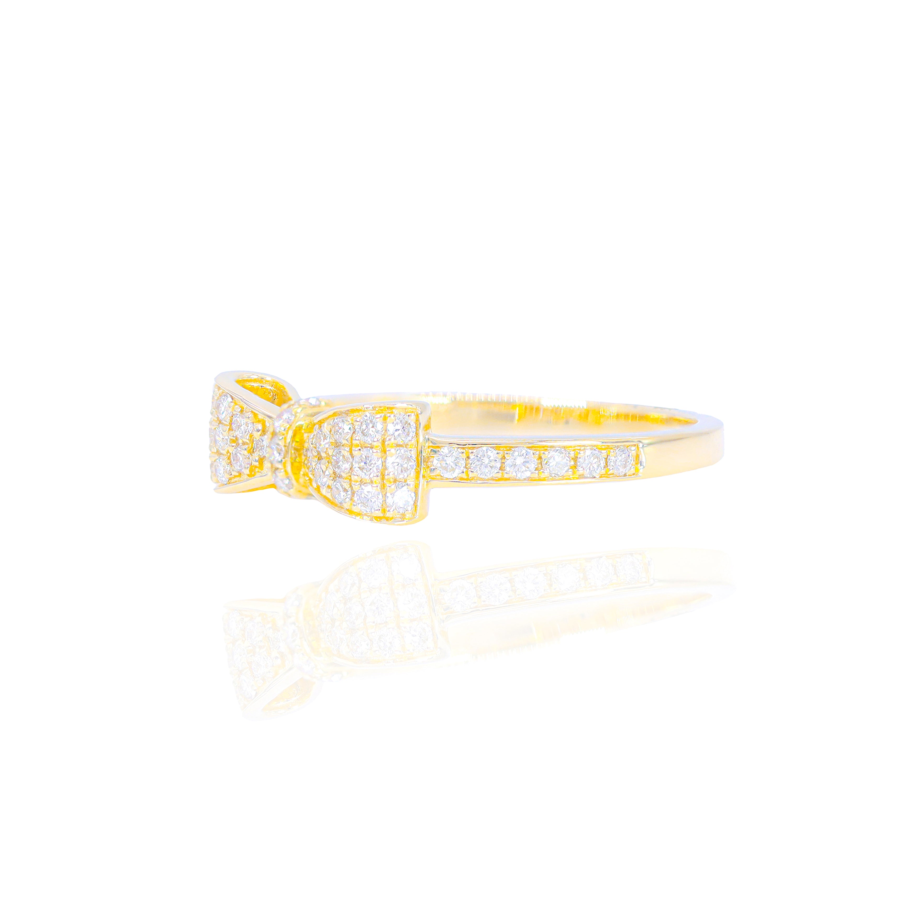 Bow Diamond Ring