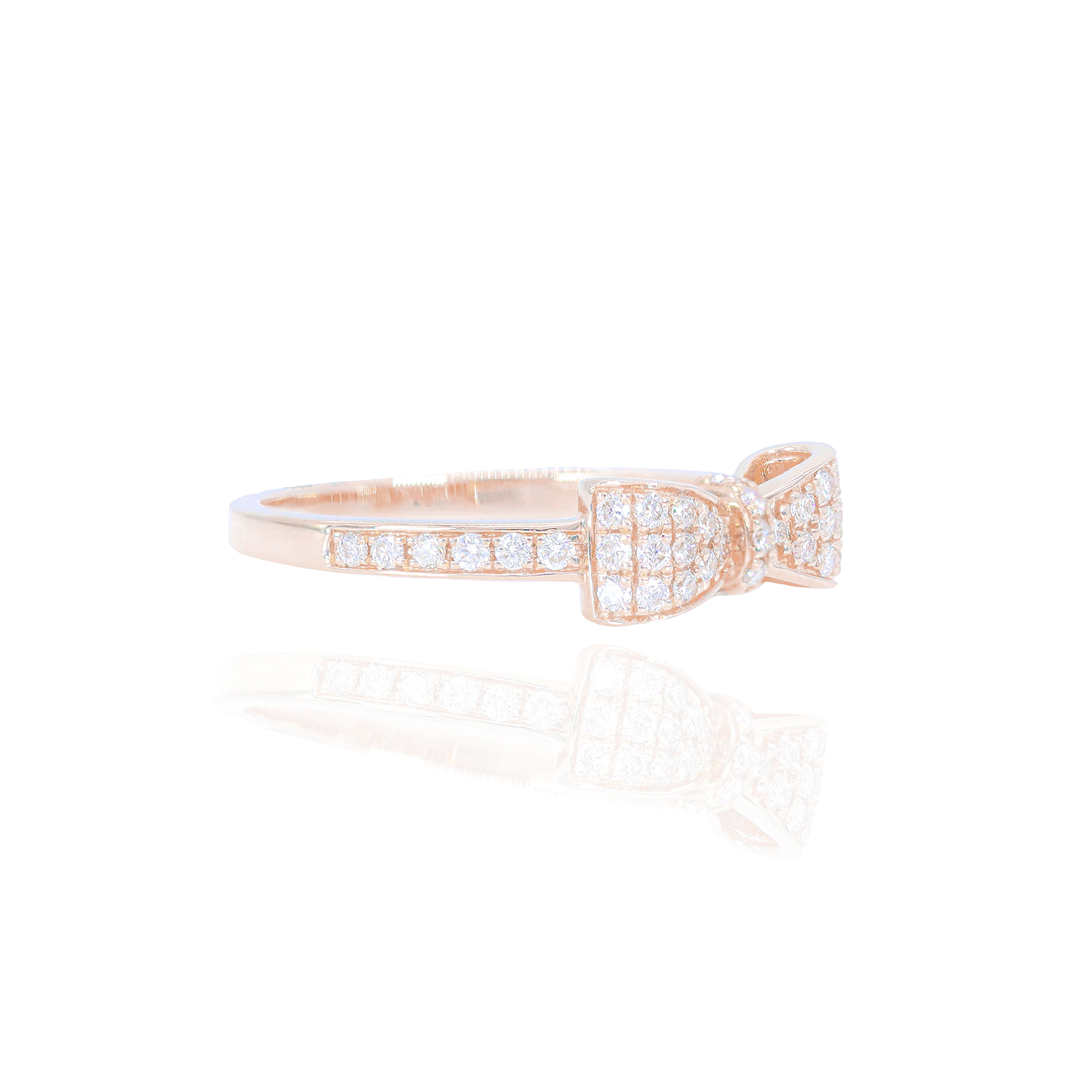 Bow Diamond Ring