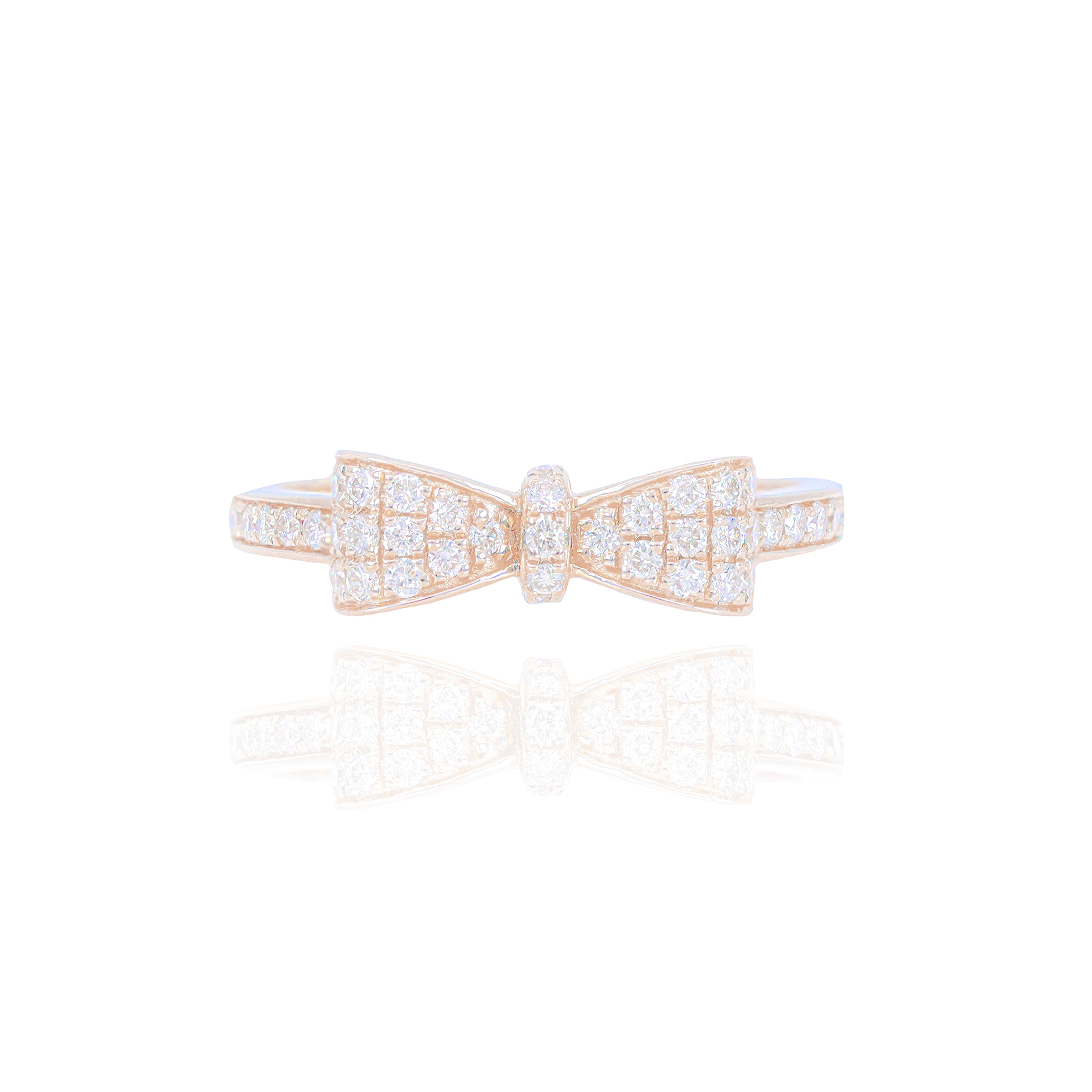 Bow Diamond Ring
