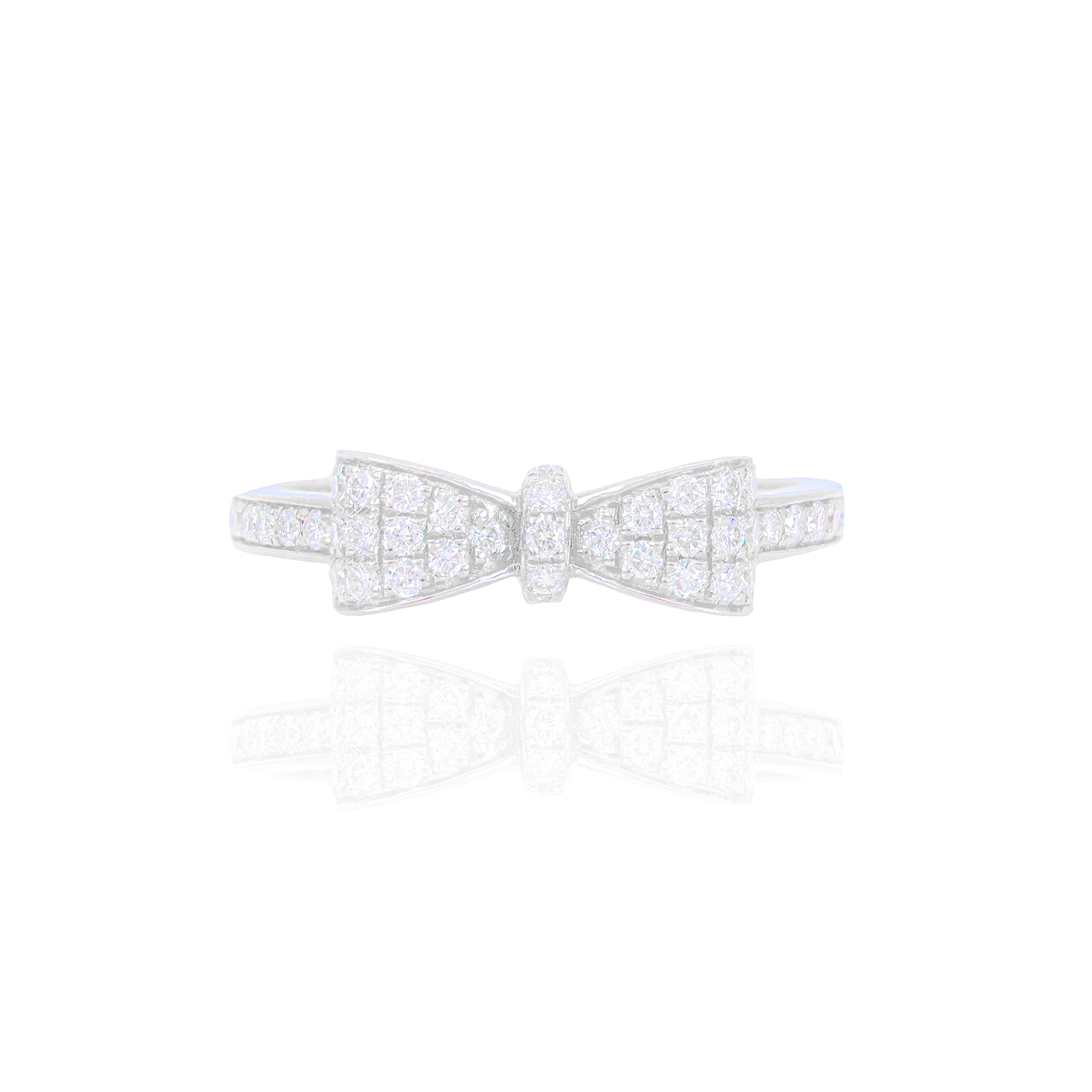 Bow Diamond Ring