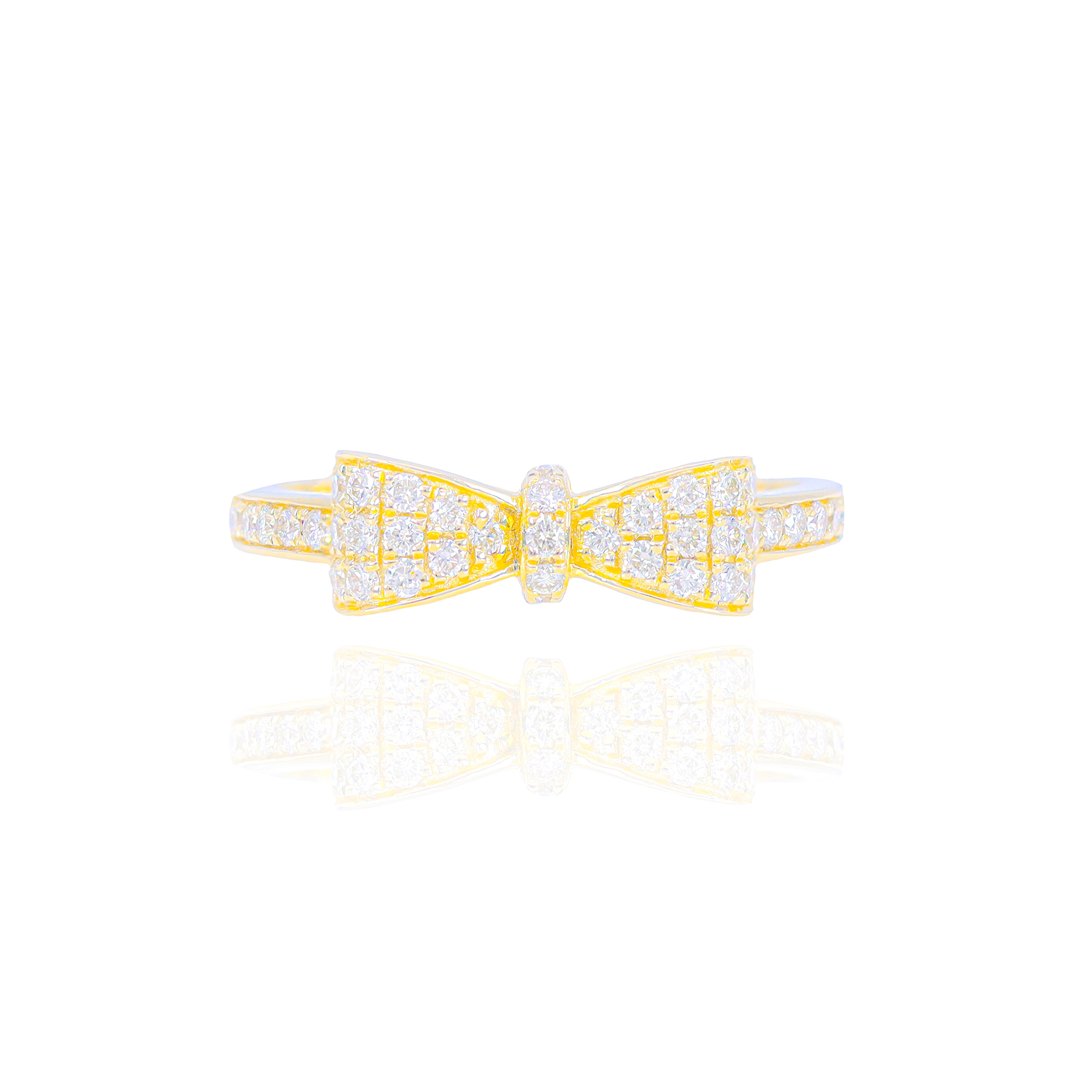 Bow Diamond Ring