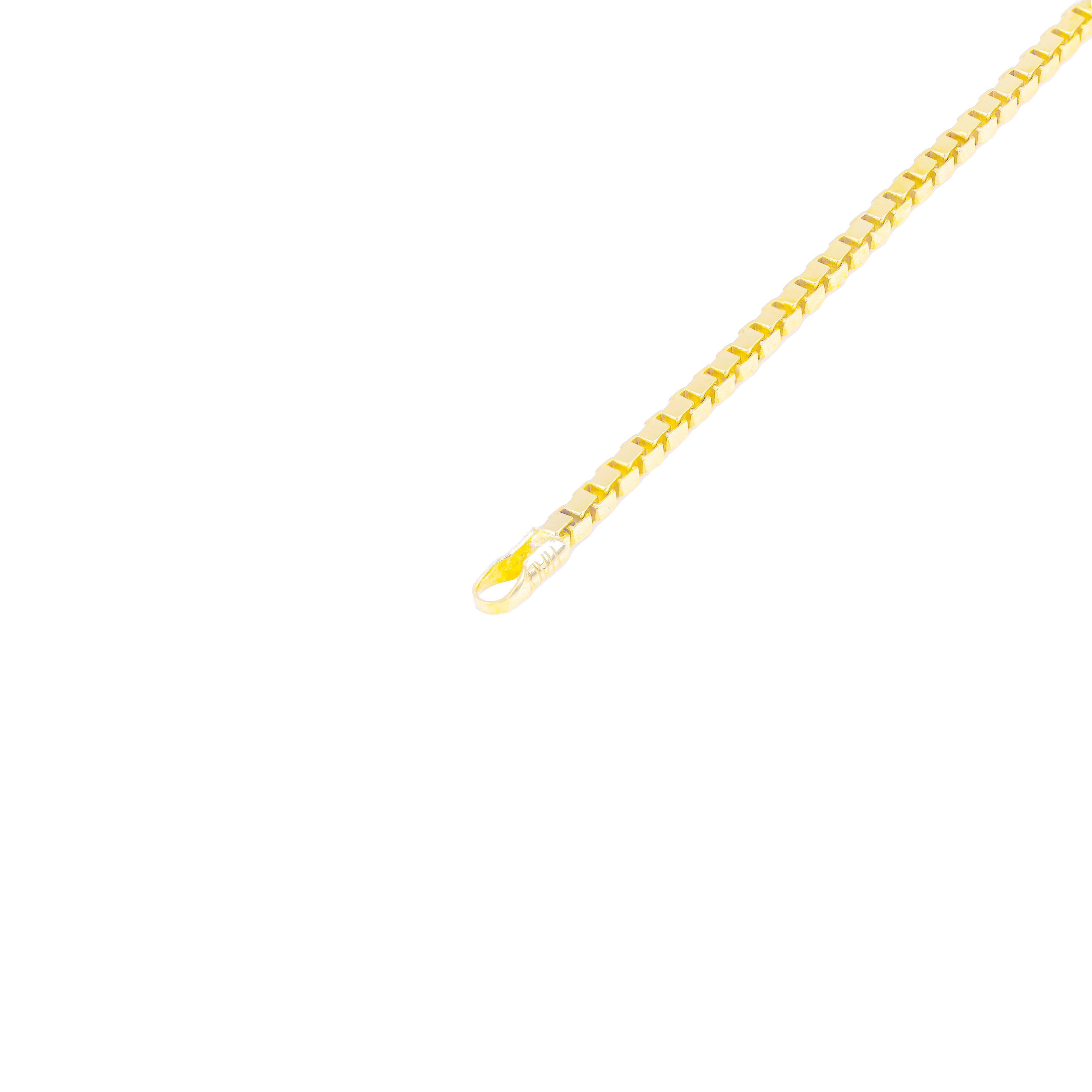 14KT Solid Box Link Yellow Gold Chain