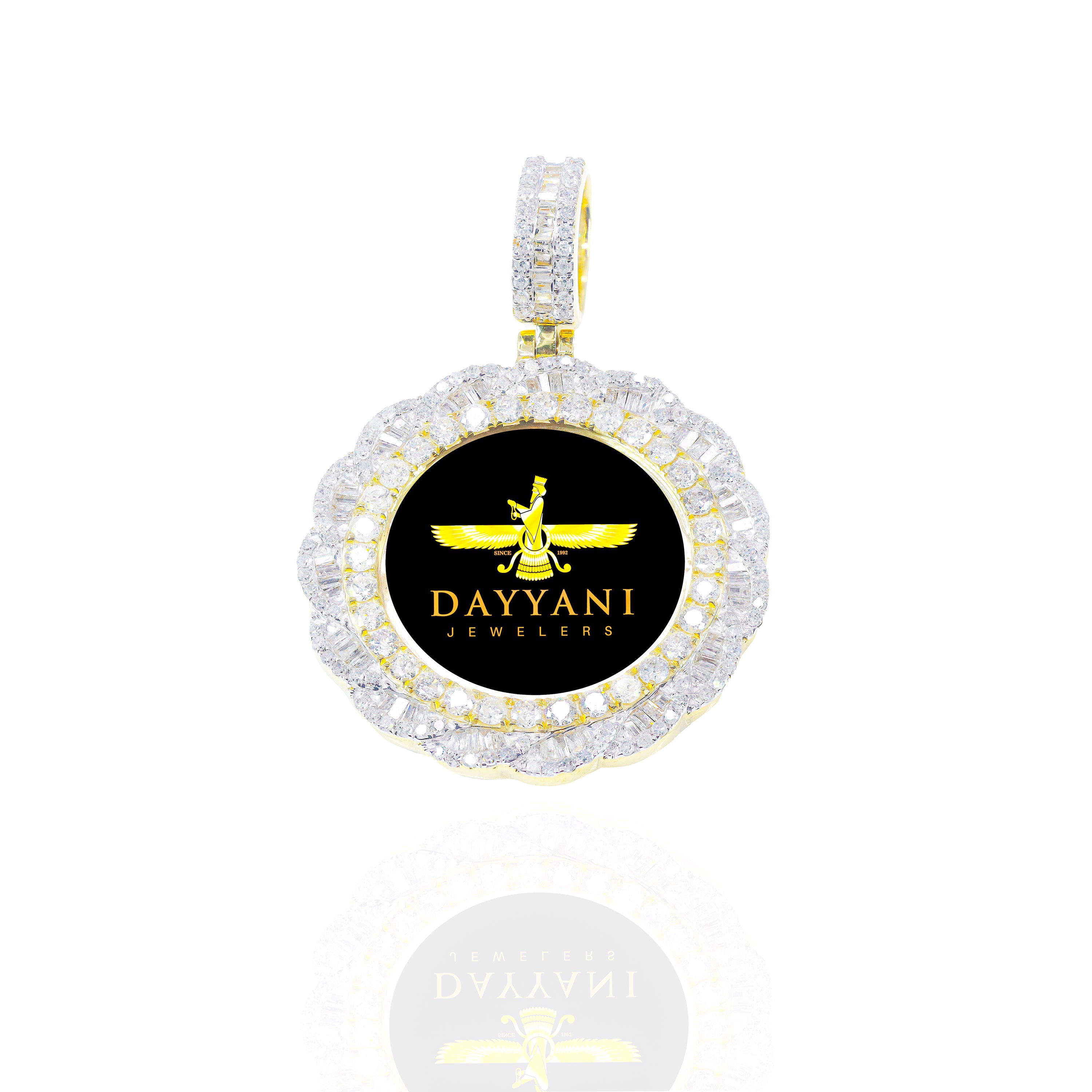 1.20 Inch Spiral Diamond Memory/Picture Pendant