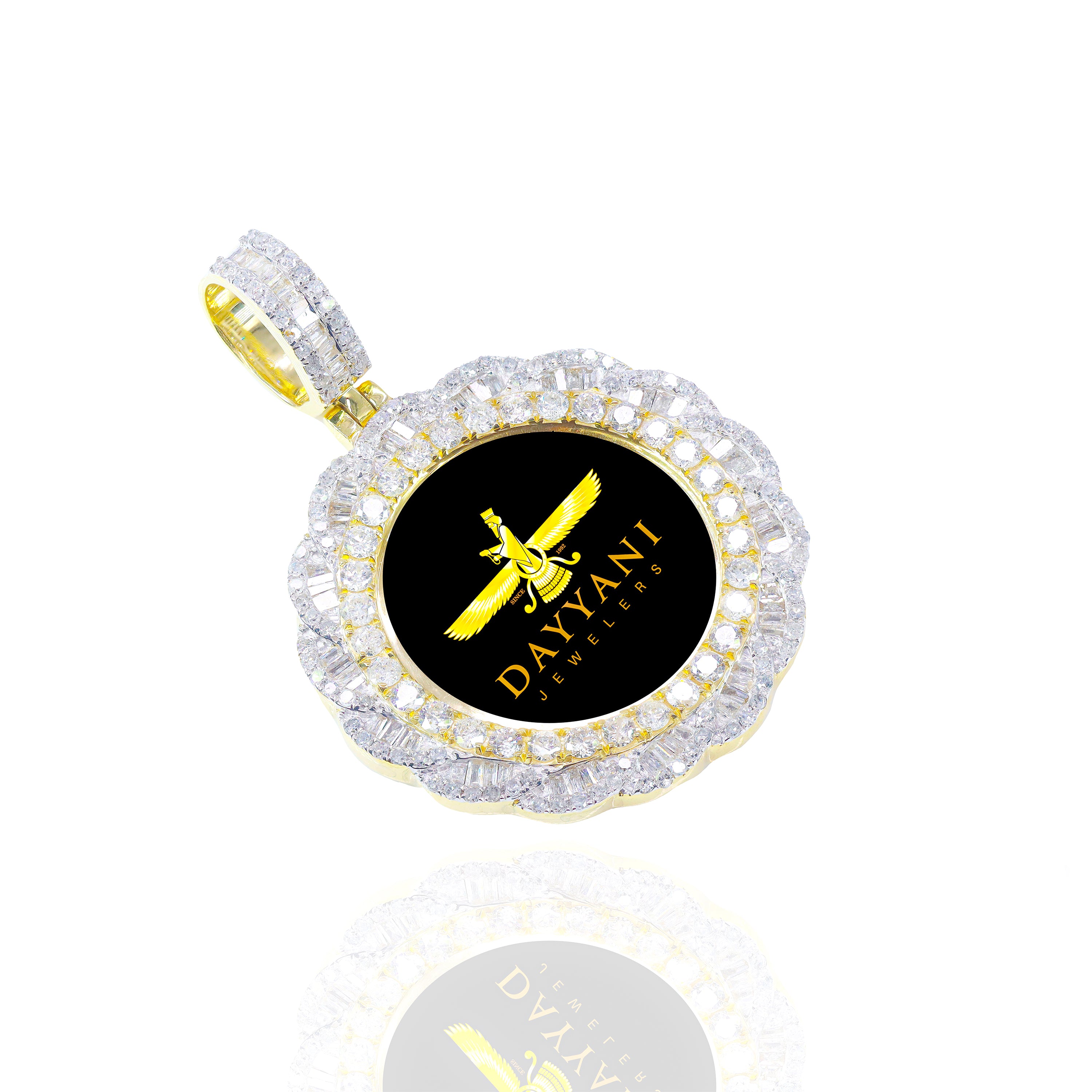 1.20 Inch Spiral Diamond Memory/Picture Pendant