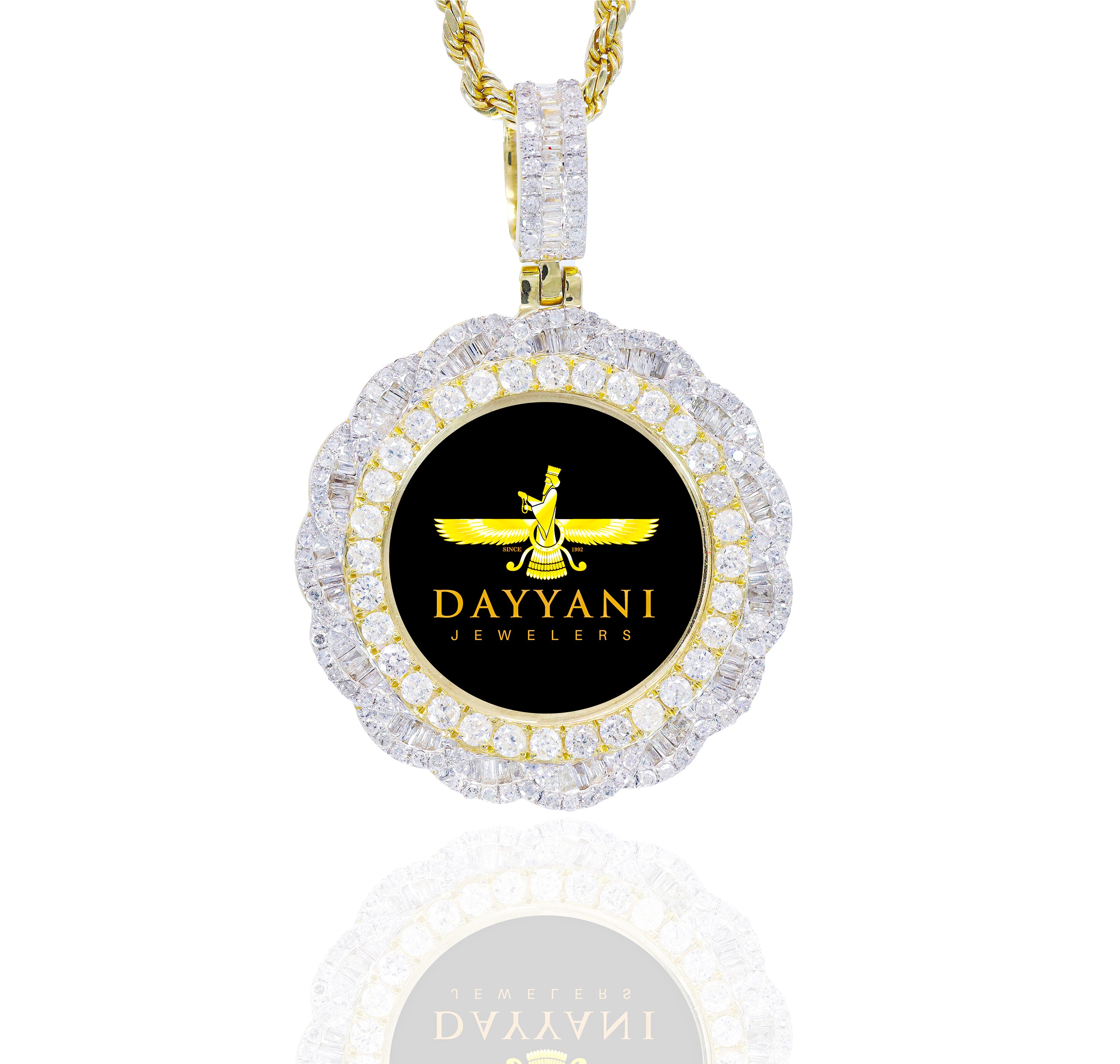 1.20 Inch Spiral Diamond Memory/Picture Pendant