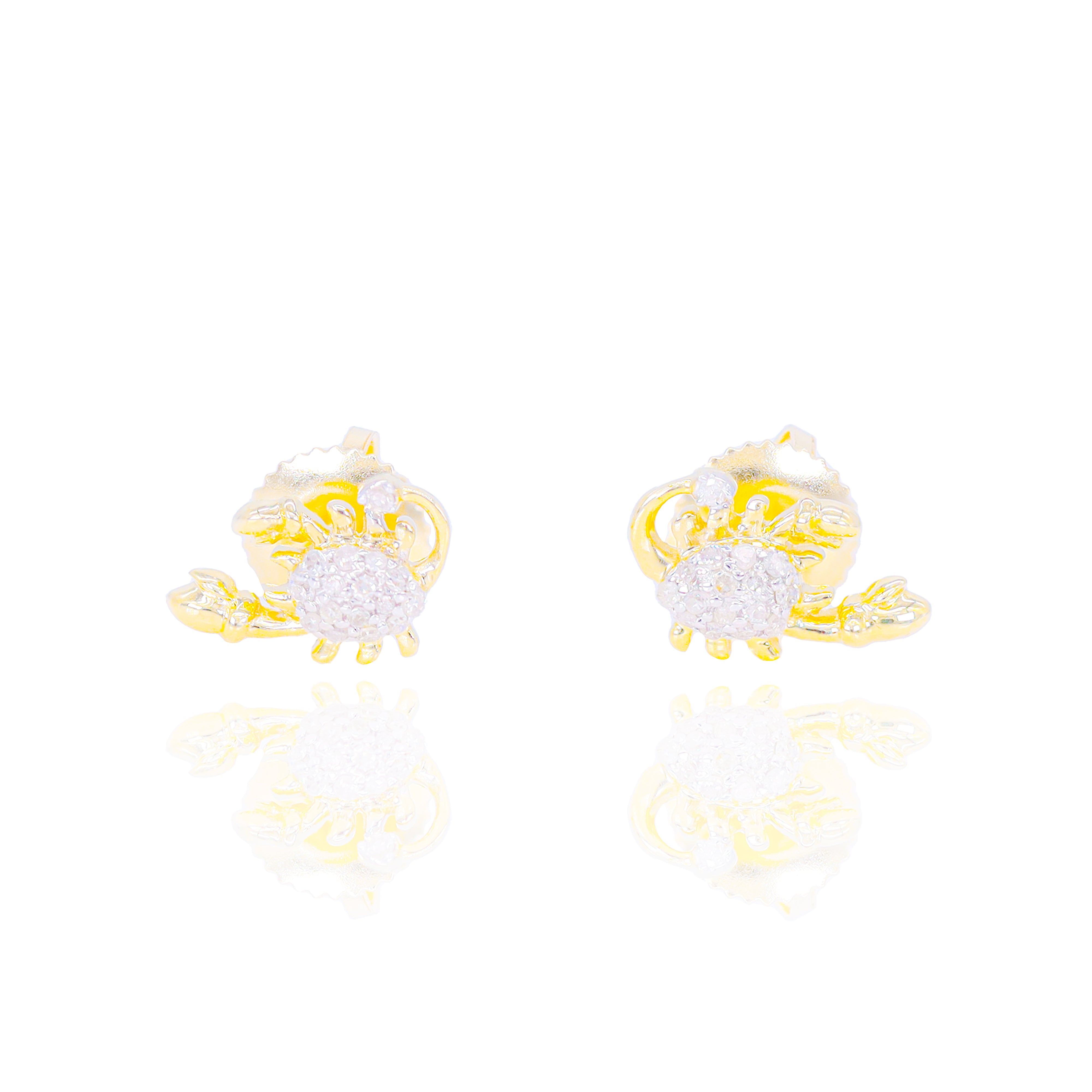 Diamond Scorpion Earrings