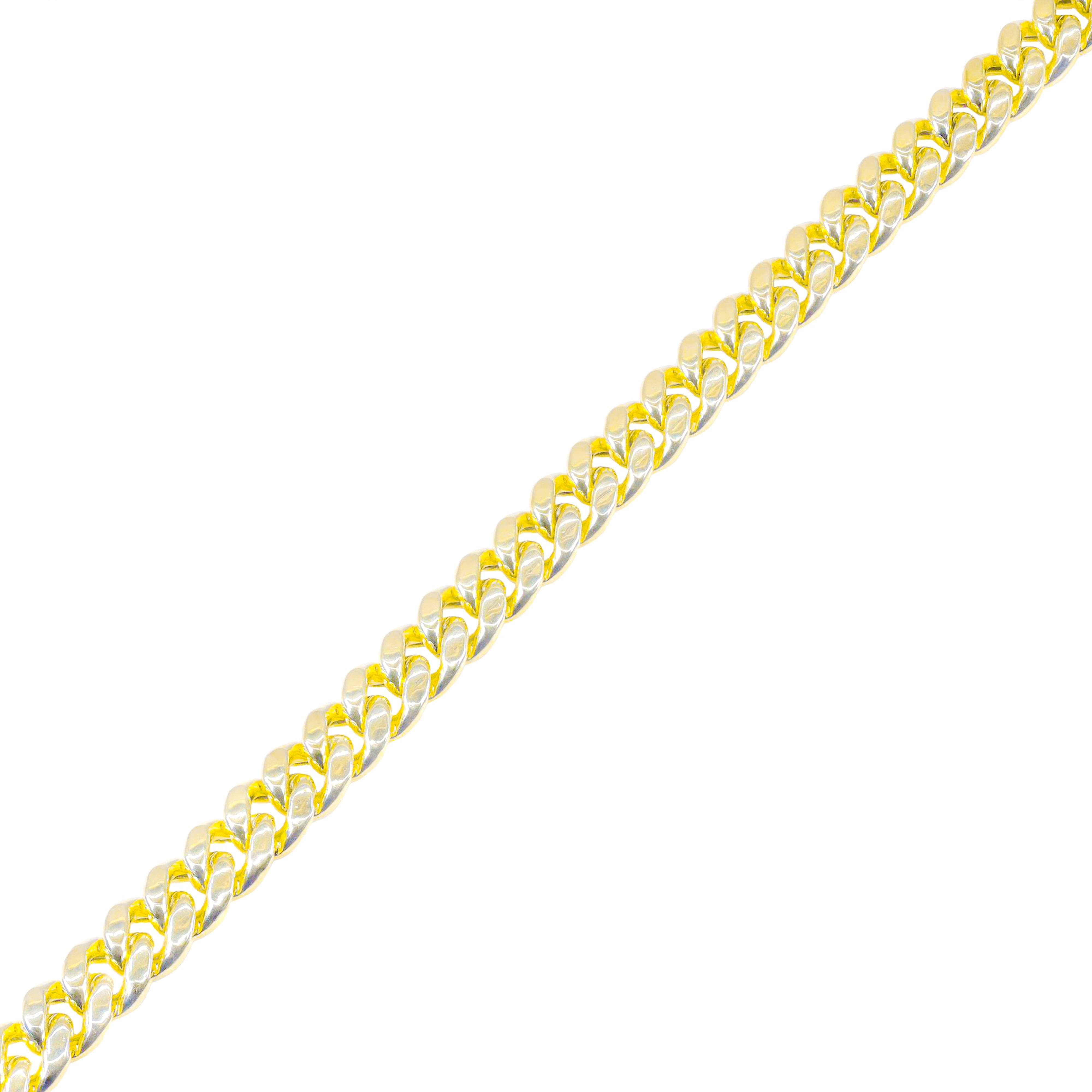 14KT Gold Semi-Solid Miami Cuban Link Chain