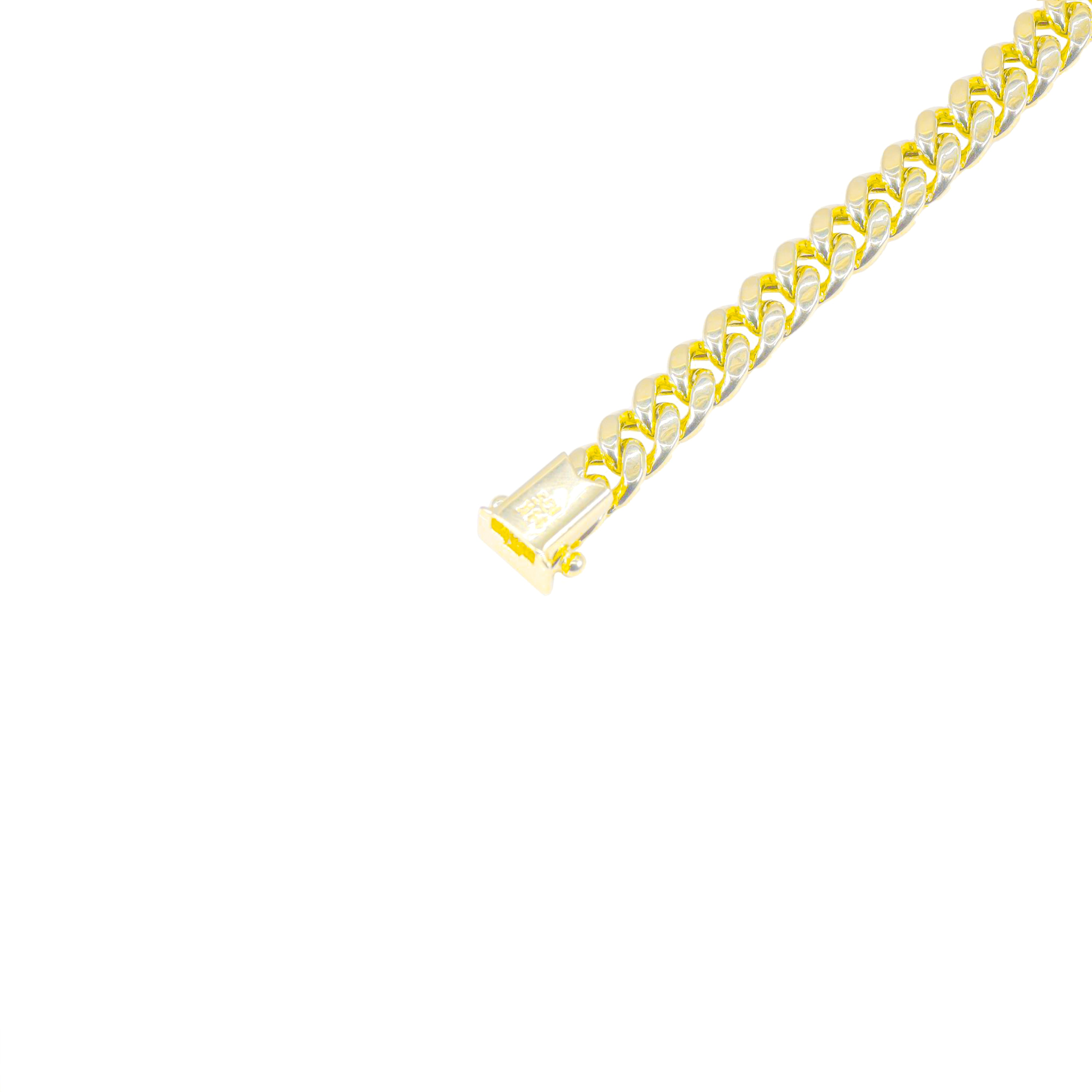 14KT Gold Semi-Solid Miami Cuban Link Chain