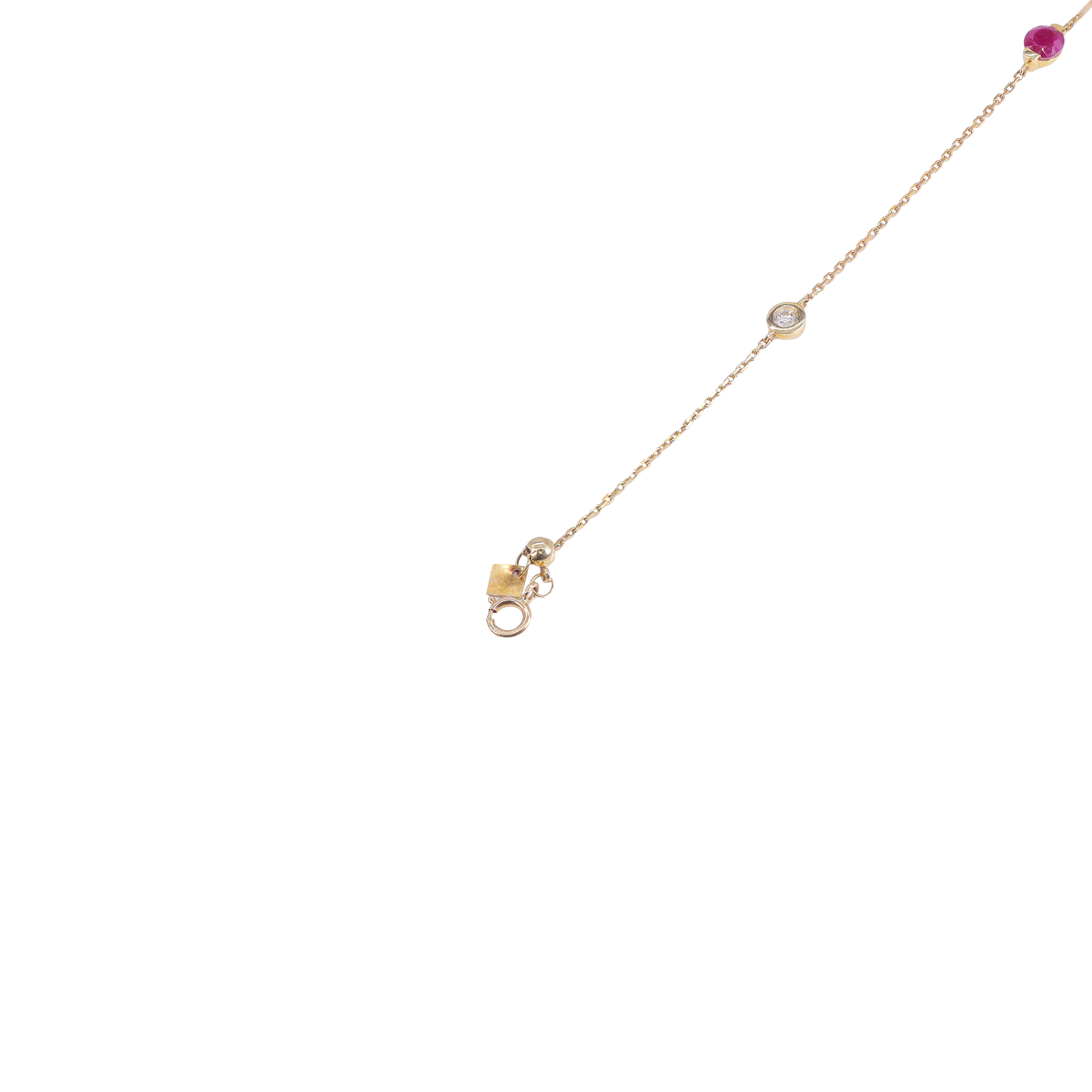 Ruby & Diamonds By The Yard Chain