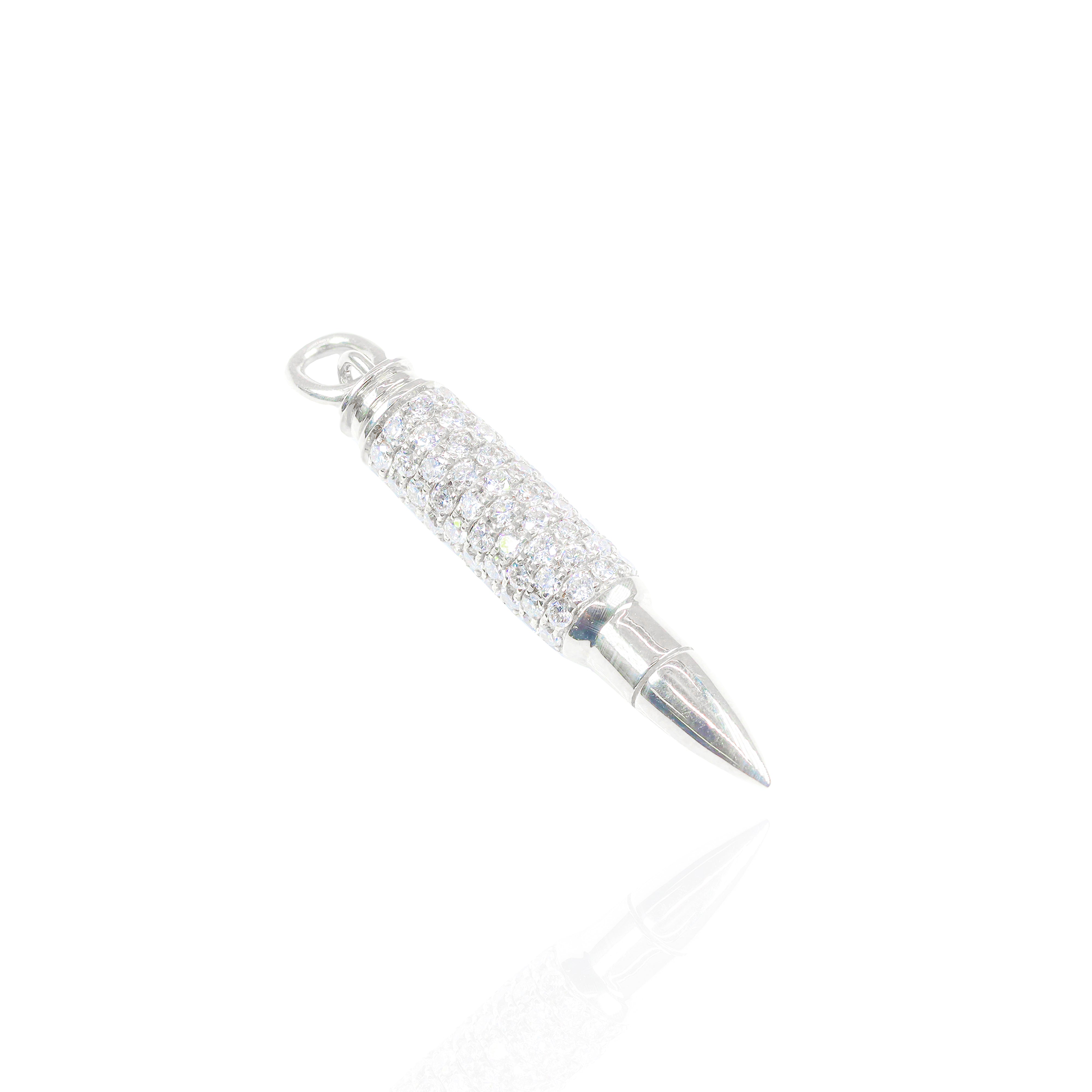 3D Diamond Bullet Pendant