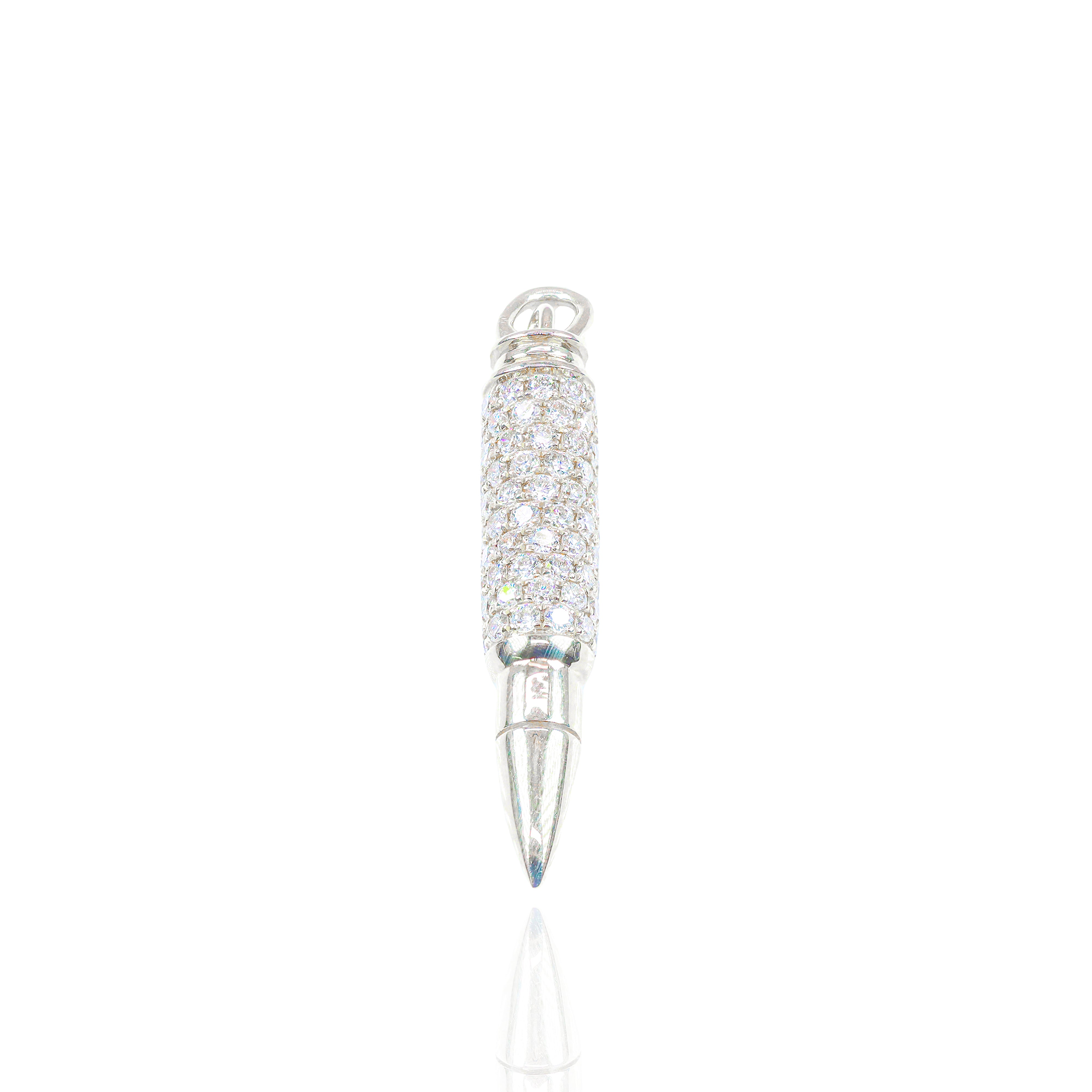 3D Diamond Bullet Pendant