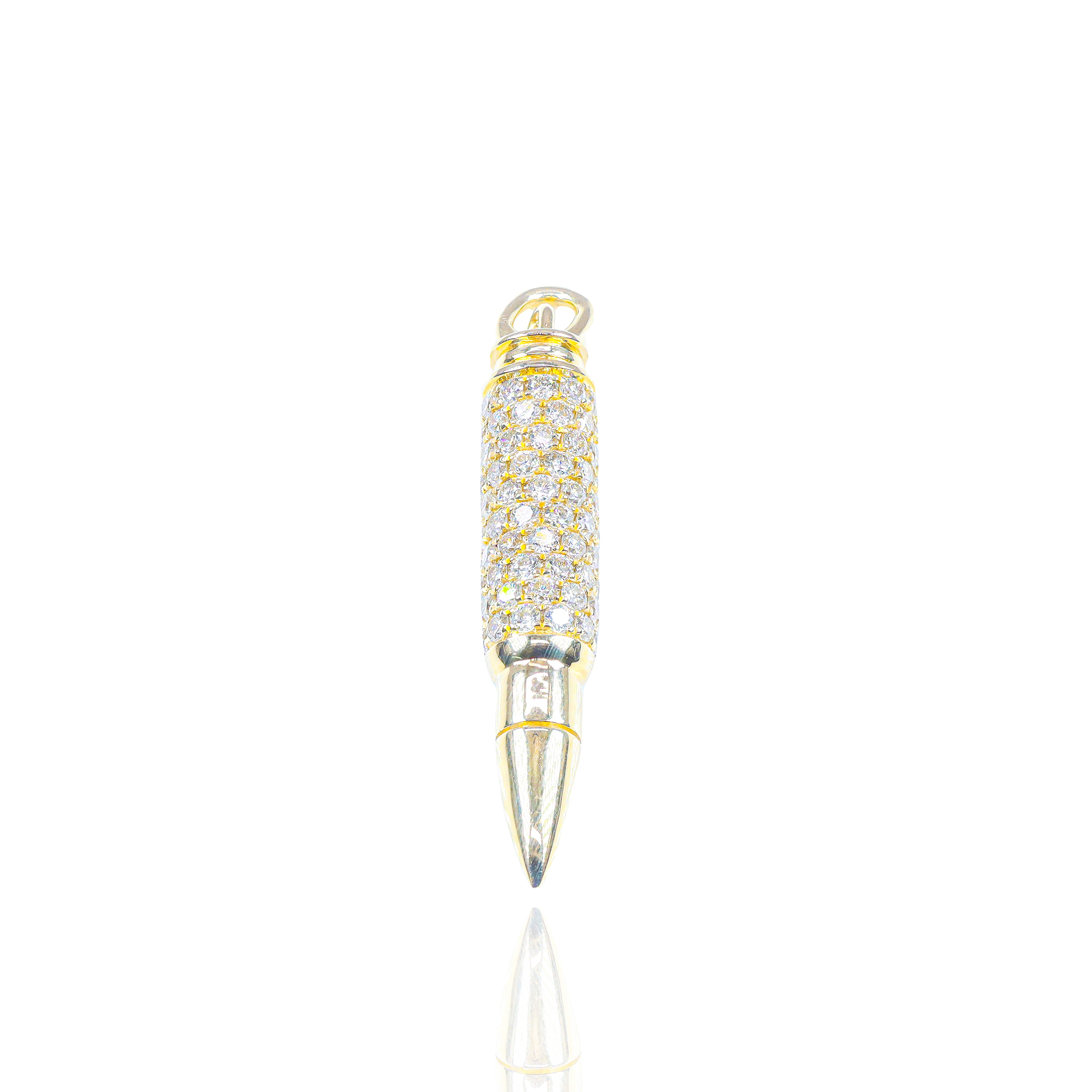 3D Diamond Bullet Pendant