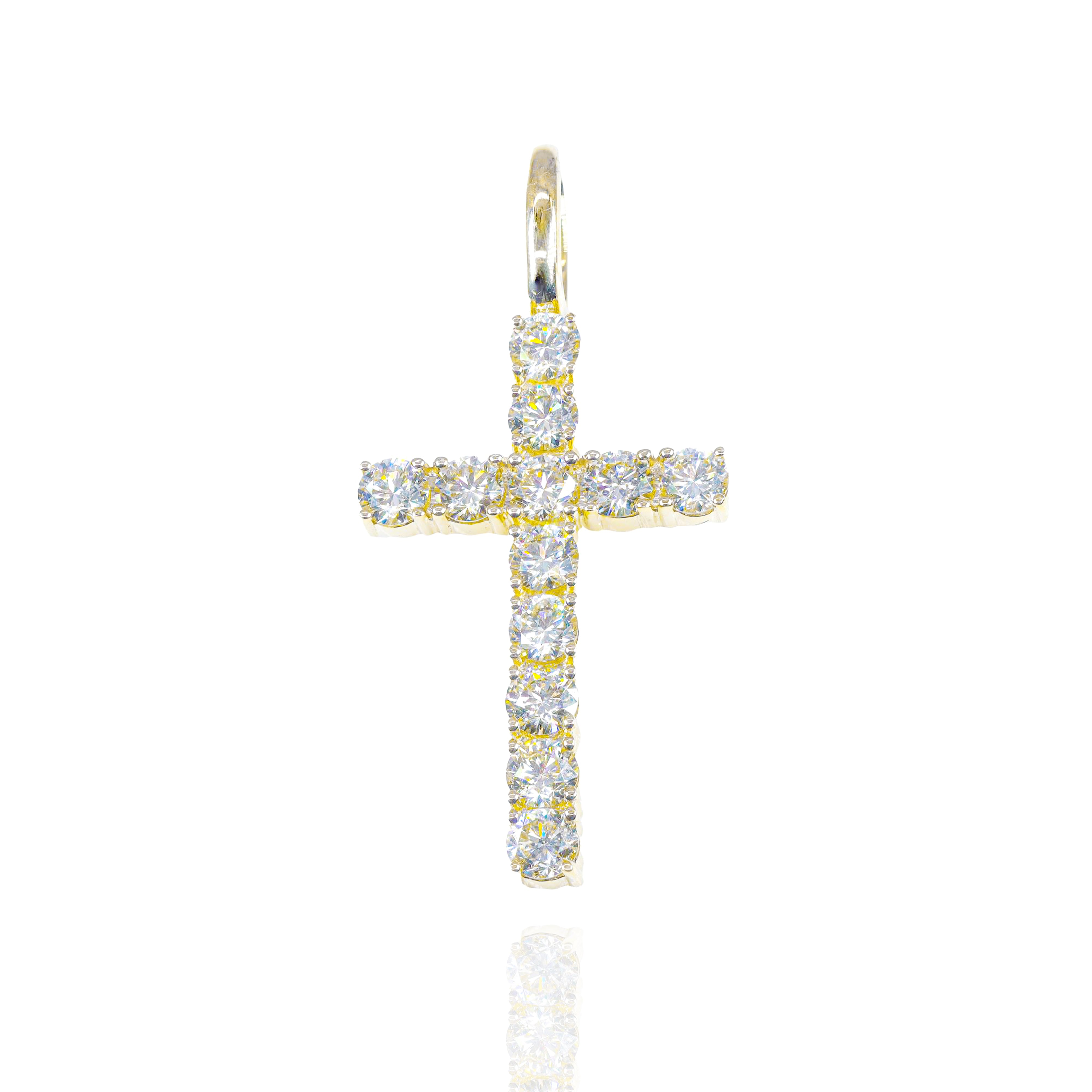 20-Pointer Diamond Cross Pendant