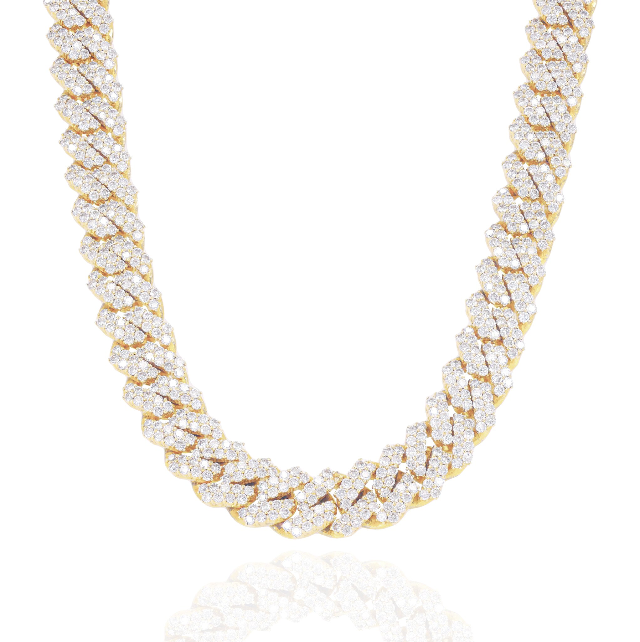 10mm Diamond Jagged Cuban Chain