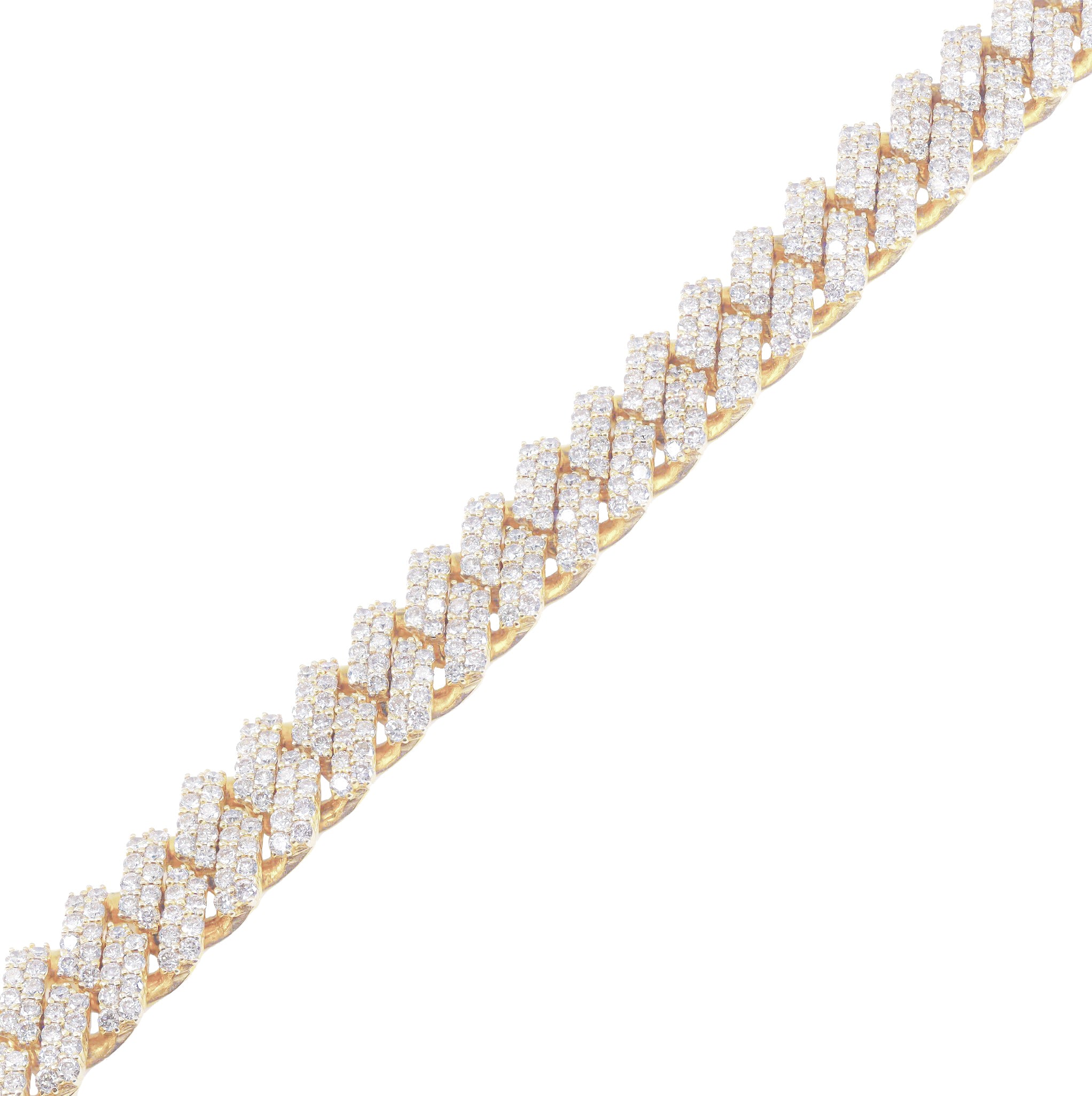 10mm Diamond Jagged Cuban Chain