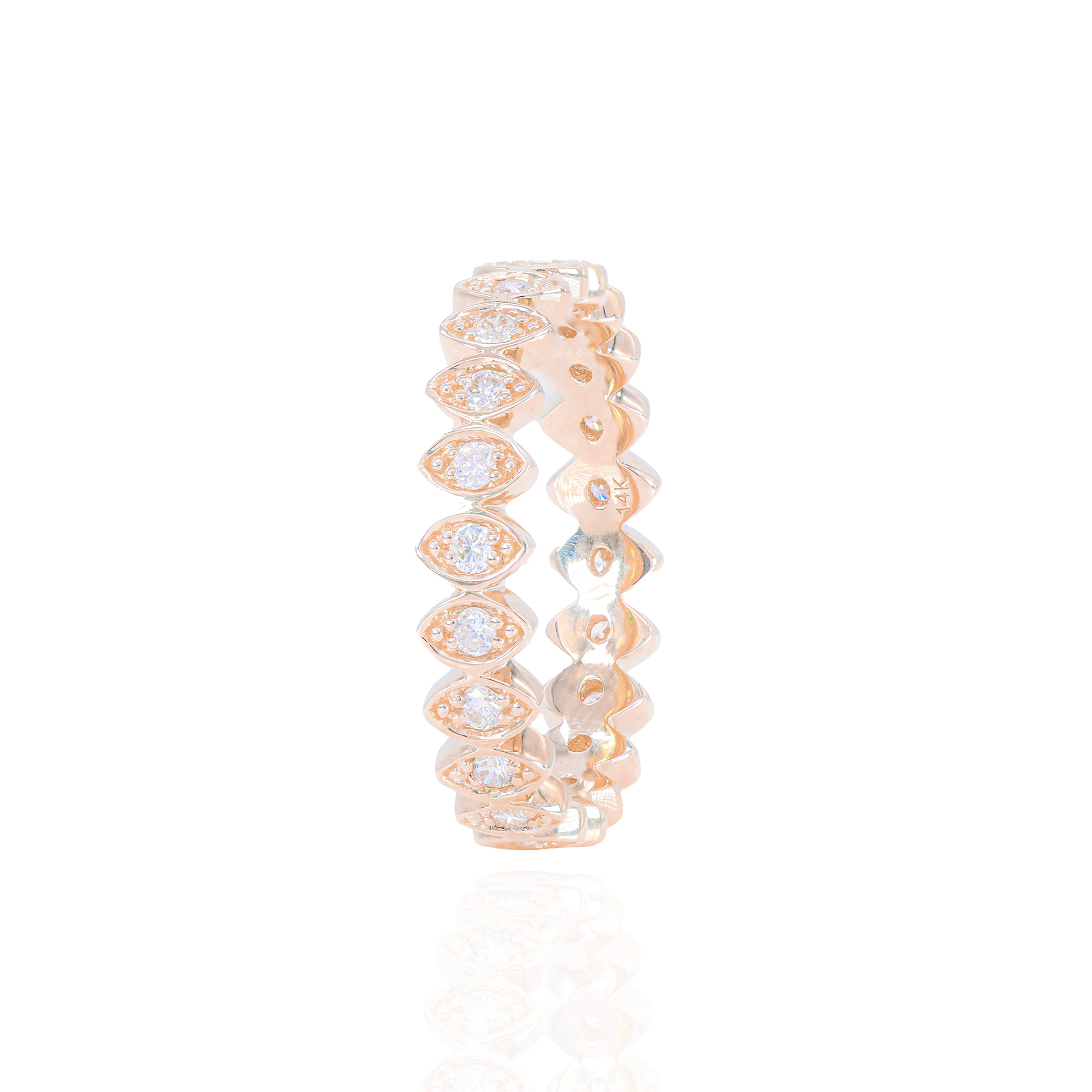 Marquise Shape Diamond Eternity Band
