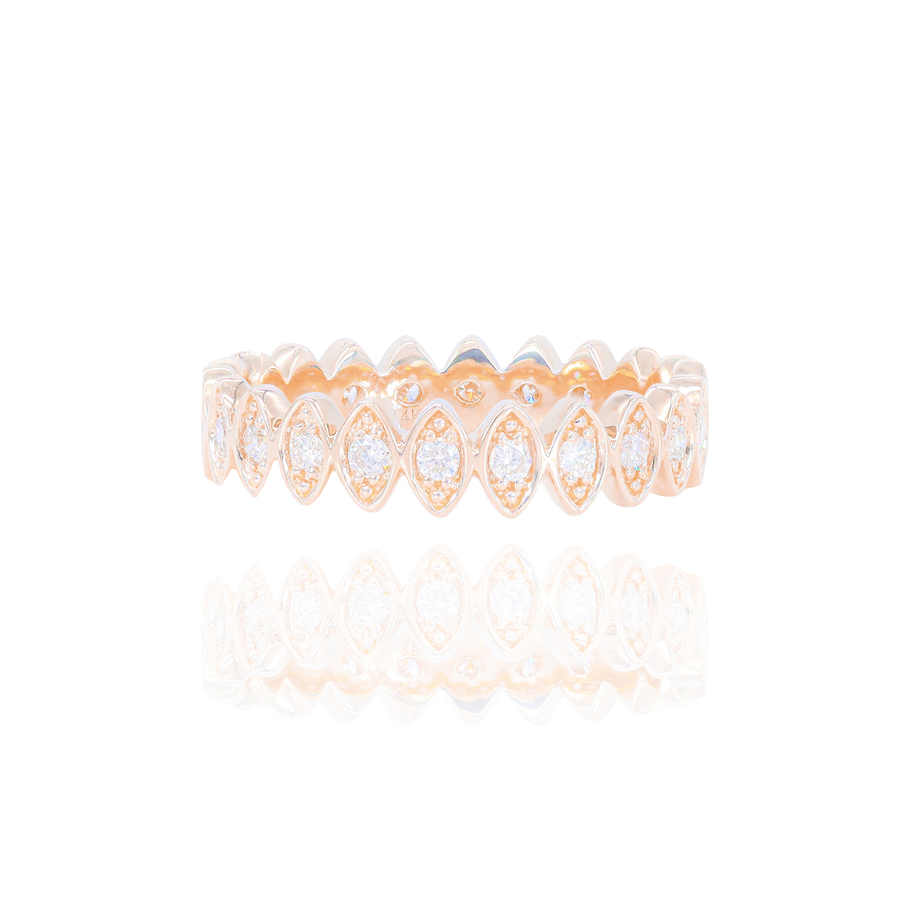 Marquise Shape Diamond Eternity Band