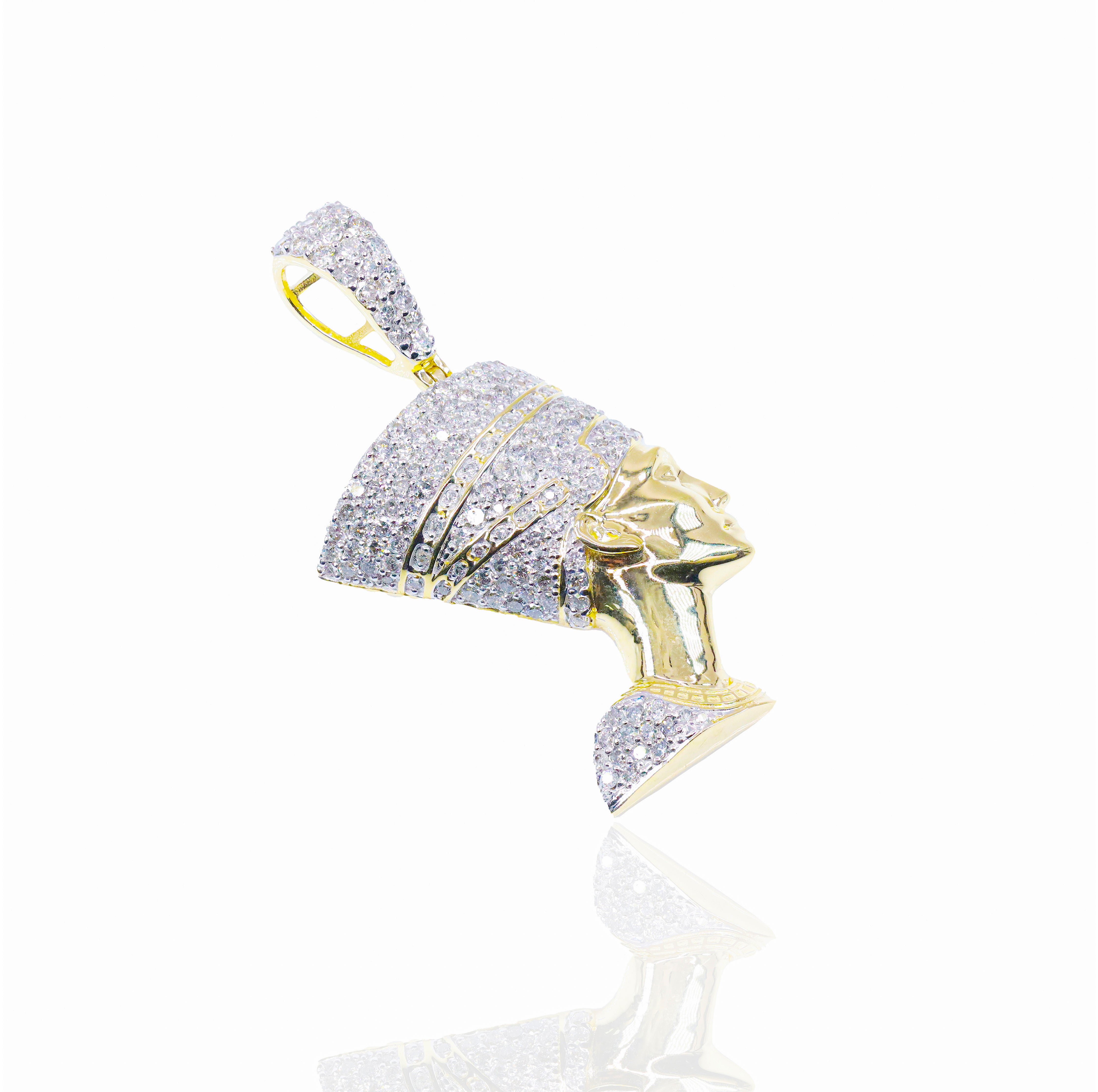 Nefertiti Gold & Diamond Pendant