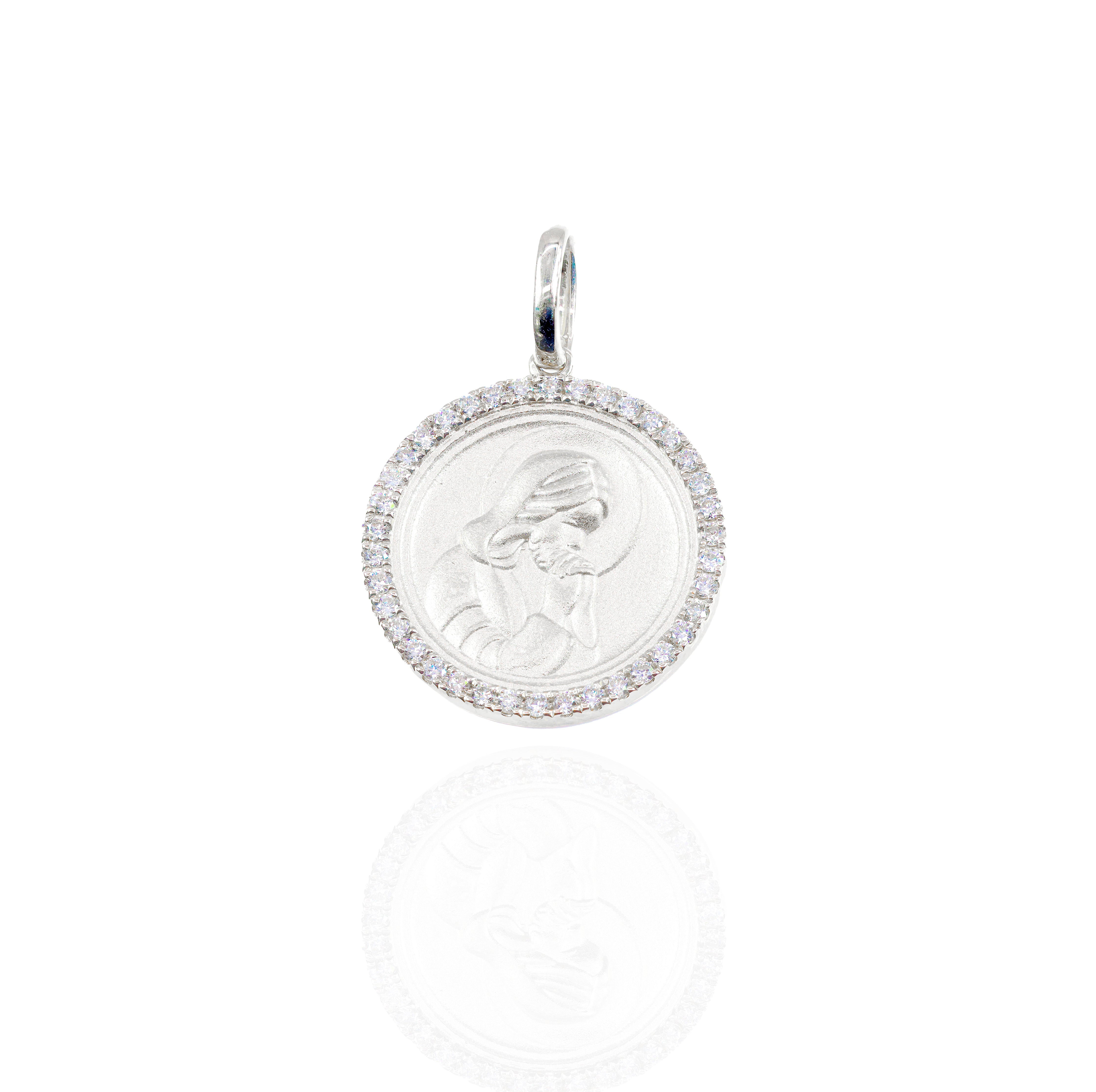 Virgin Mary Diamond Pendant