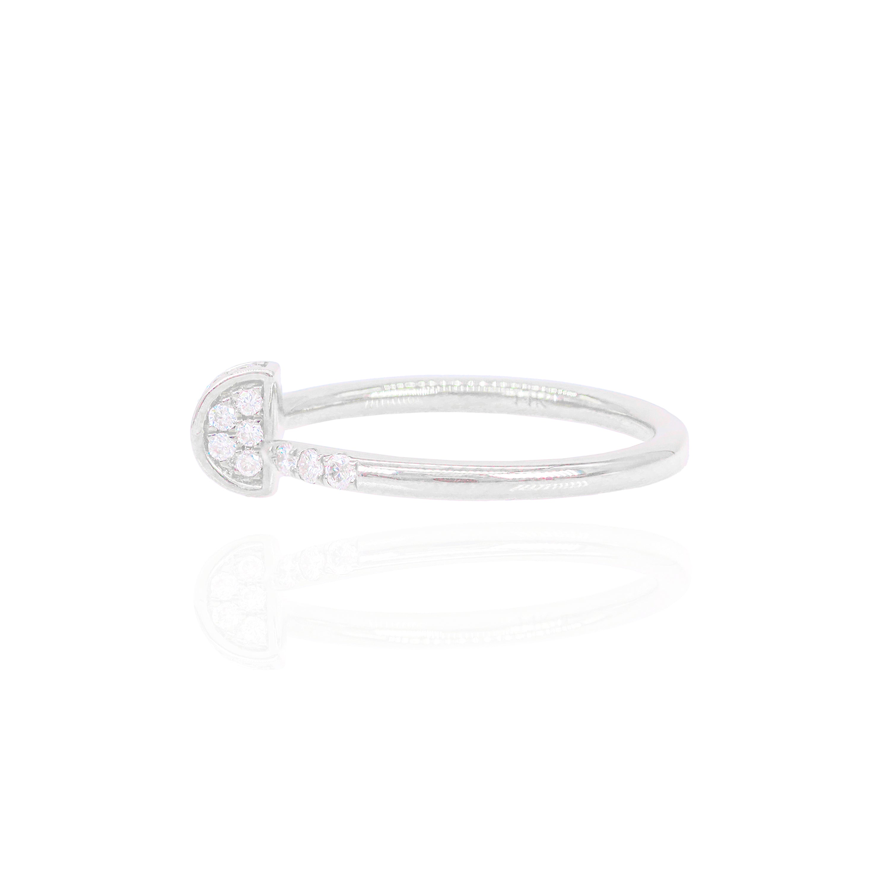 Open Diamond Nail Ring