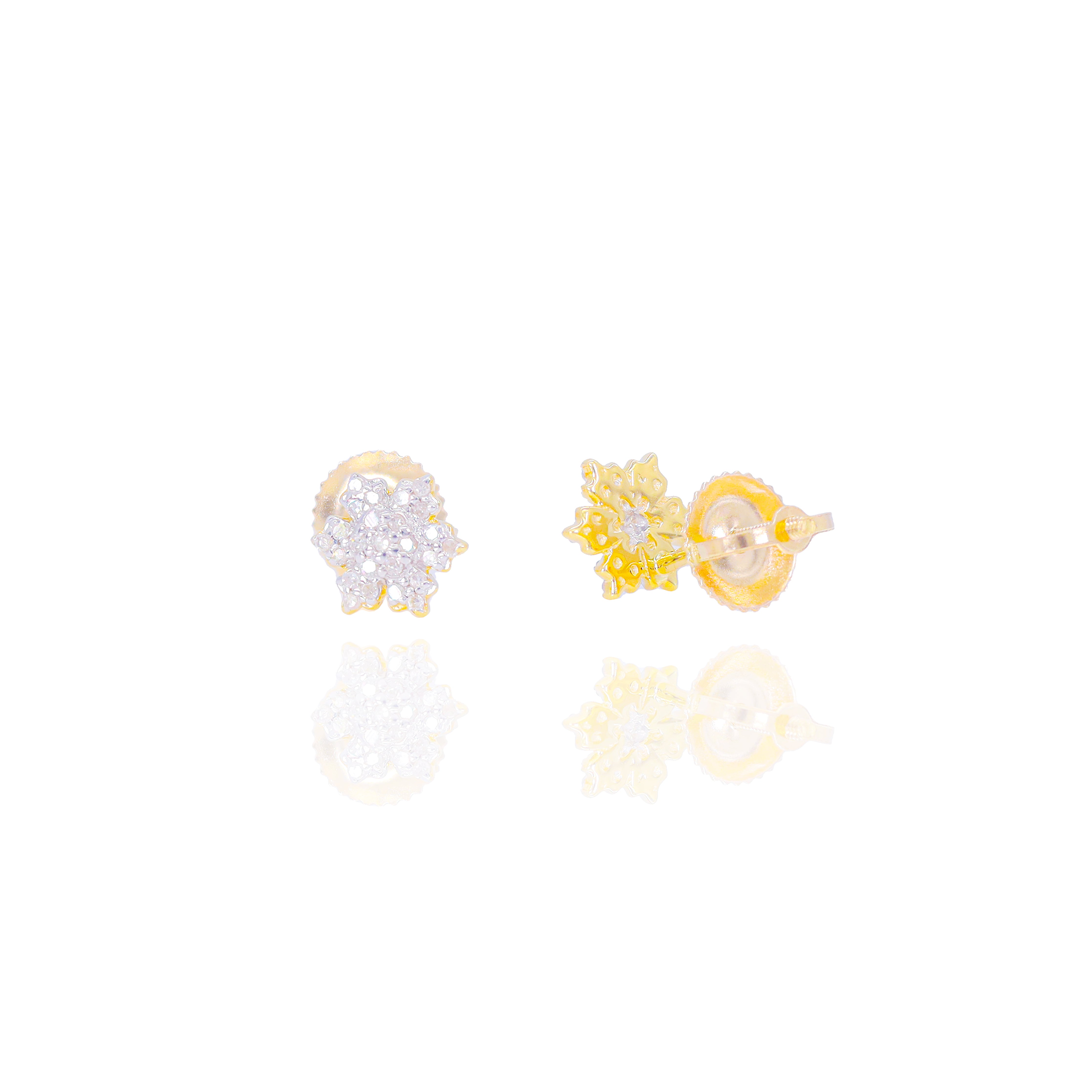 Diamond Snowflake Earrings