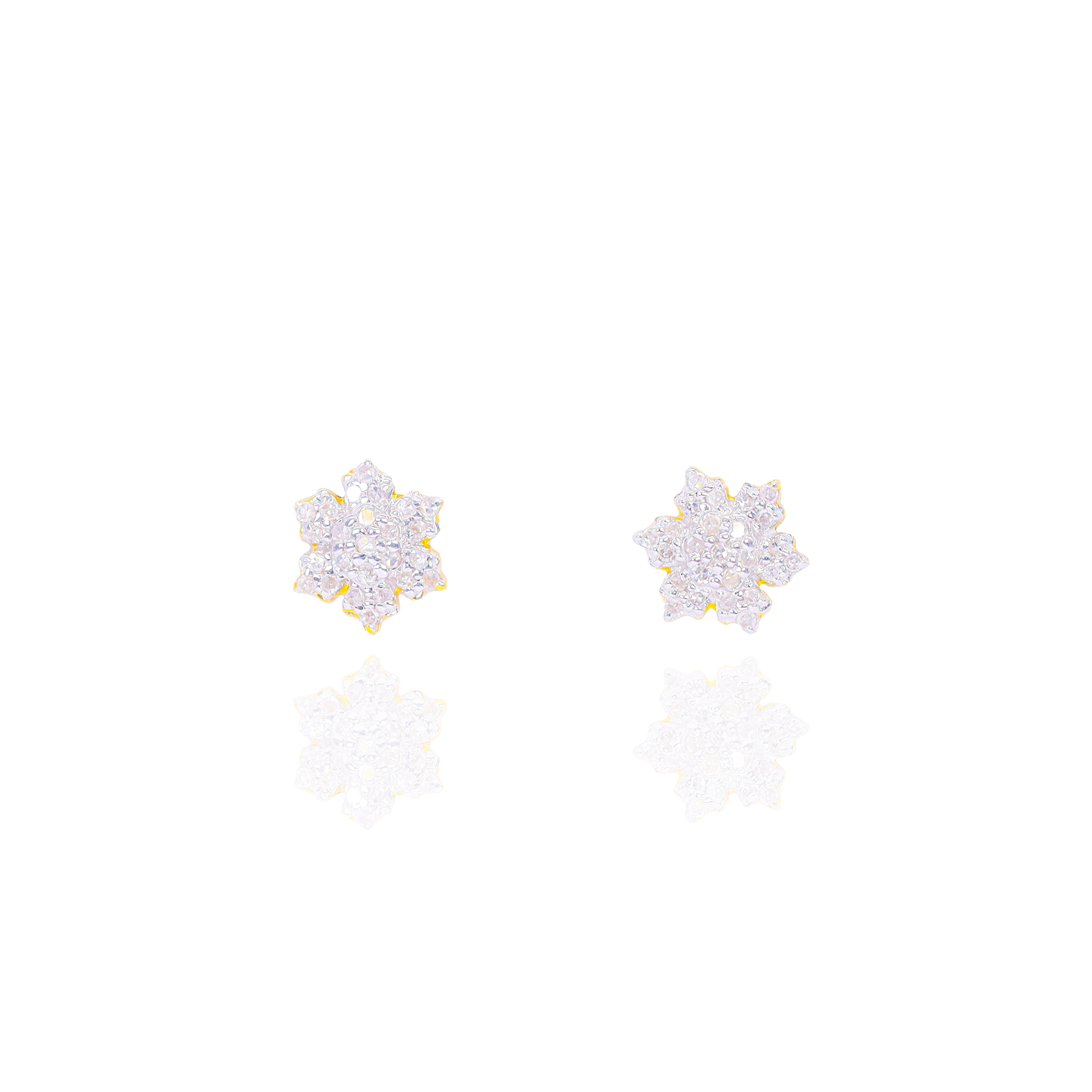 Diamond Snowflake Earrings