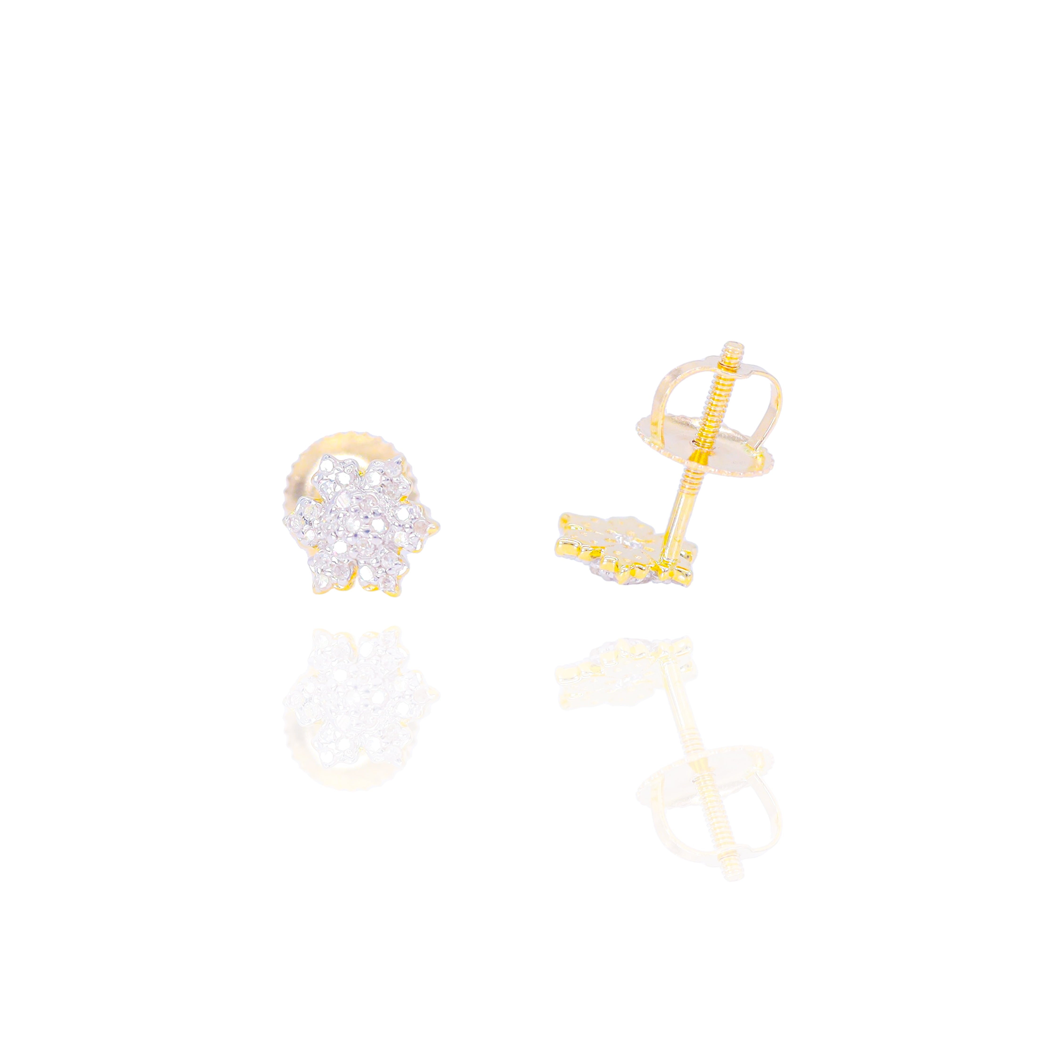 Diamond Snowflake Earrings