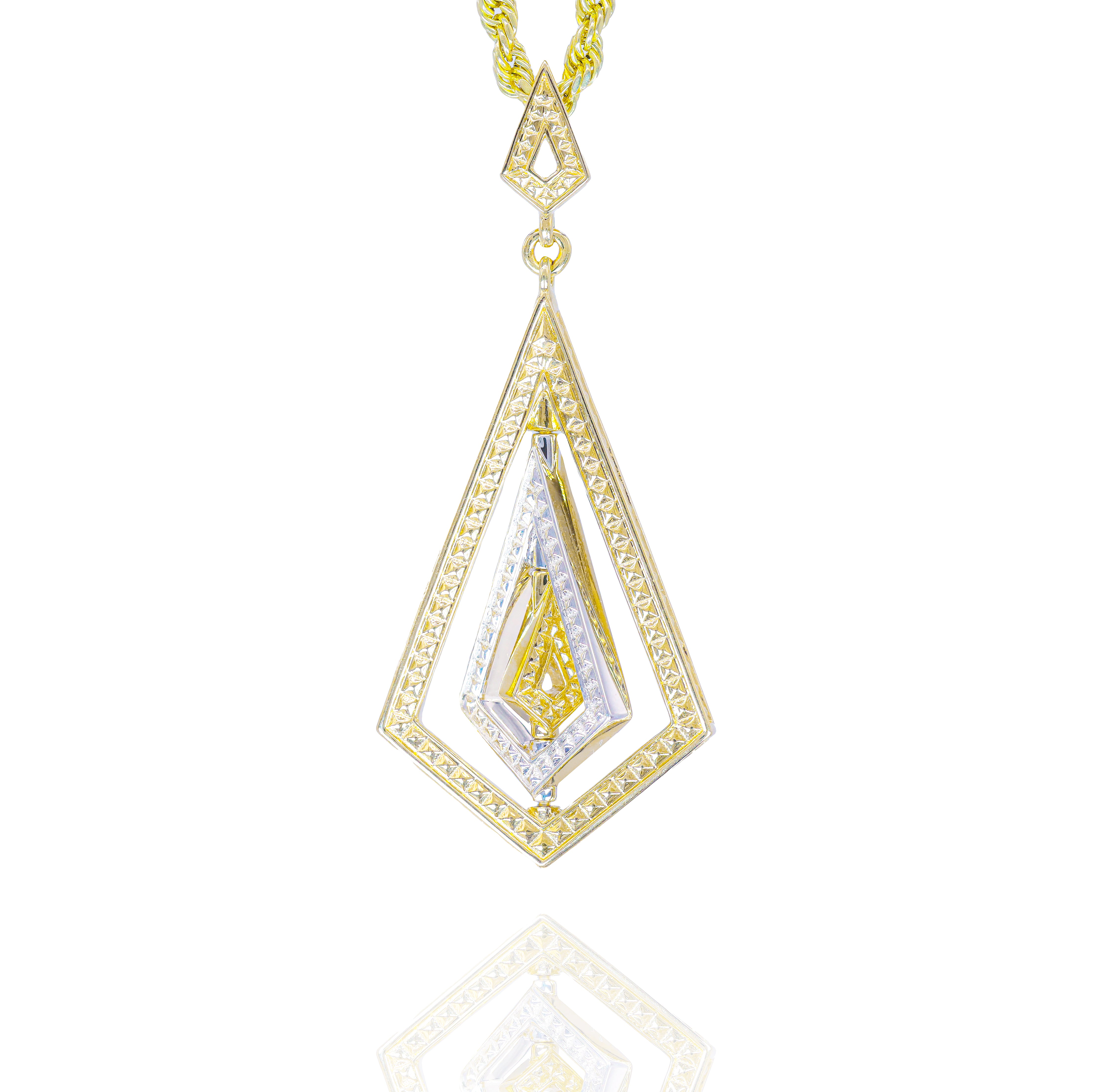 Ethereum Rotating Diamond Pendant