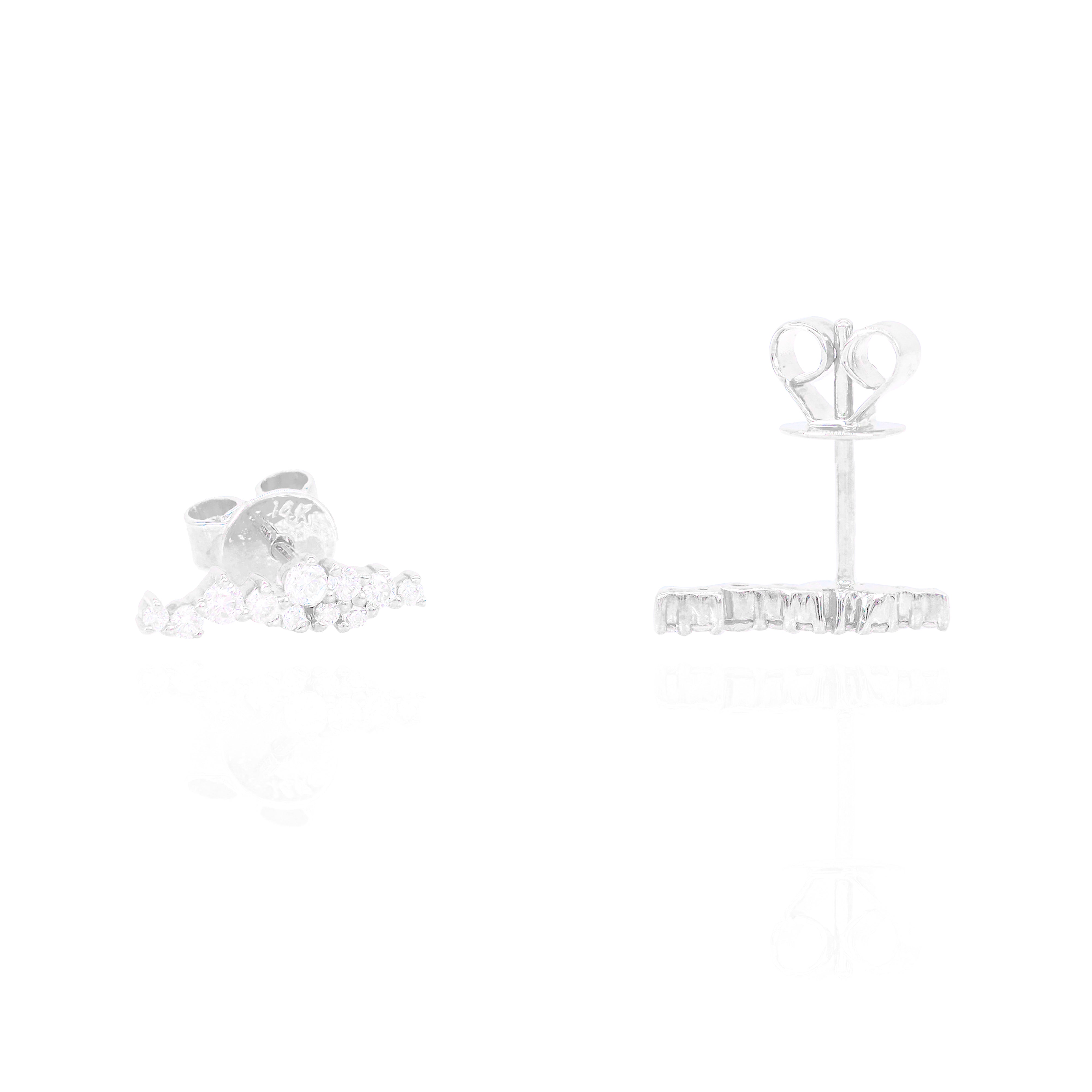 Hanging Cluster Diamond Earrings