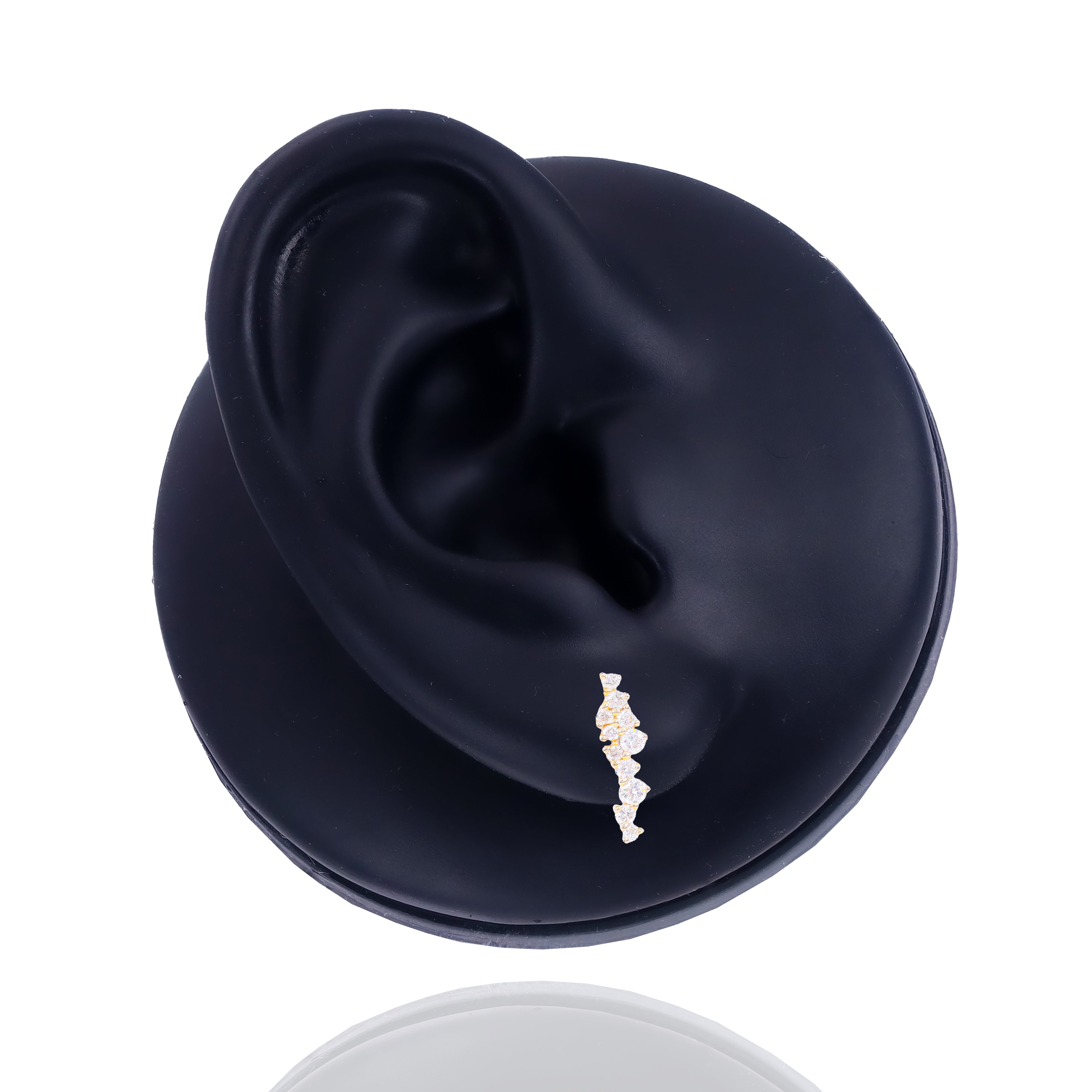 Hanging Cluster Diamond Earrings