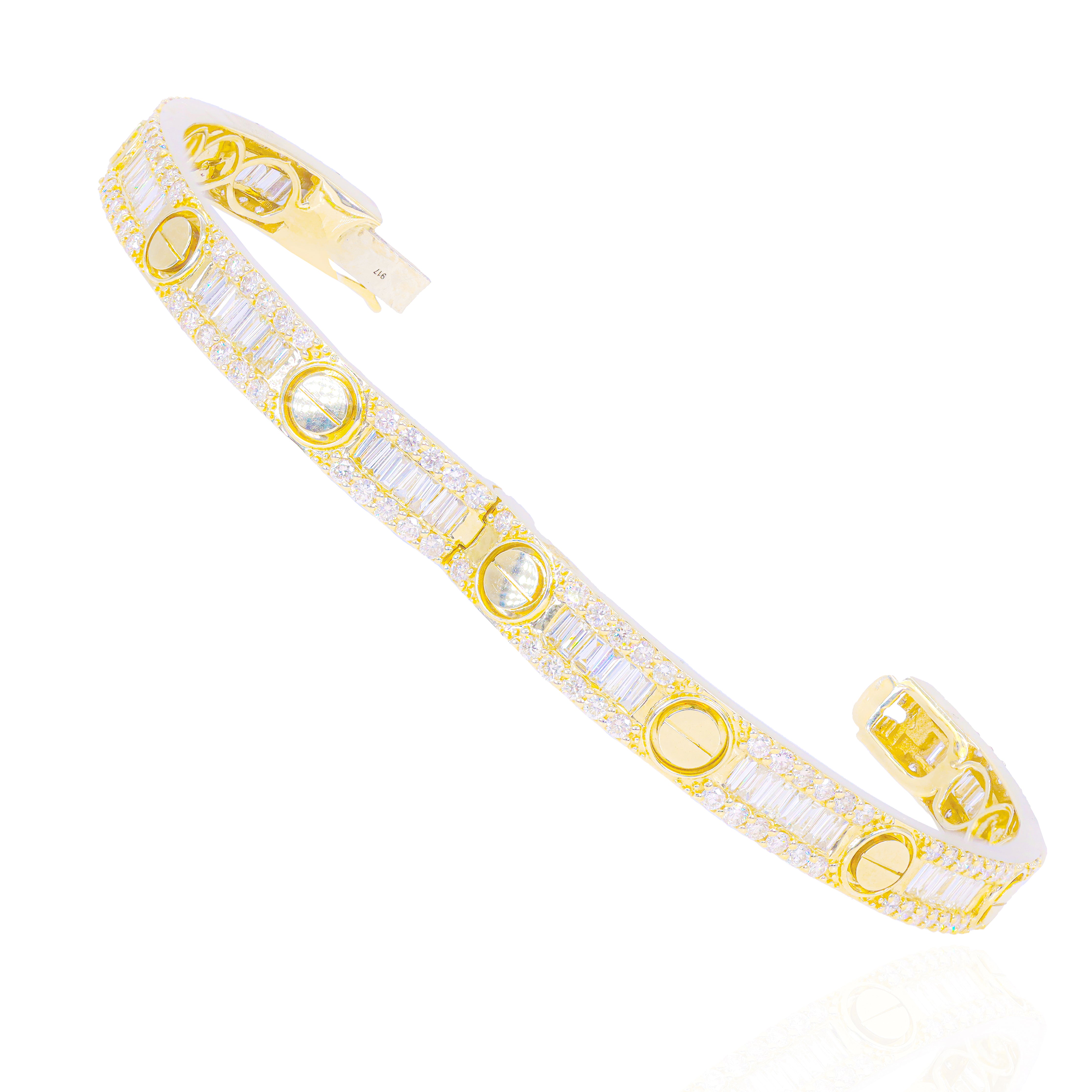 Love Style Baguette Diamond Bracelet