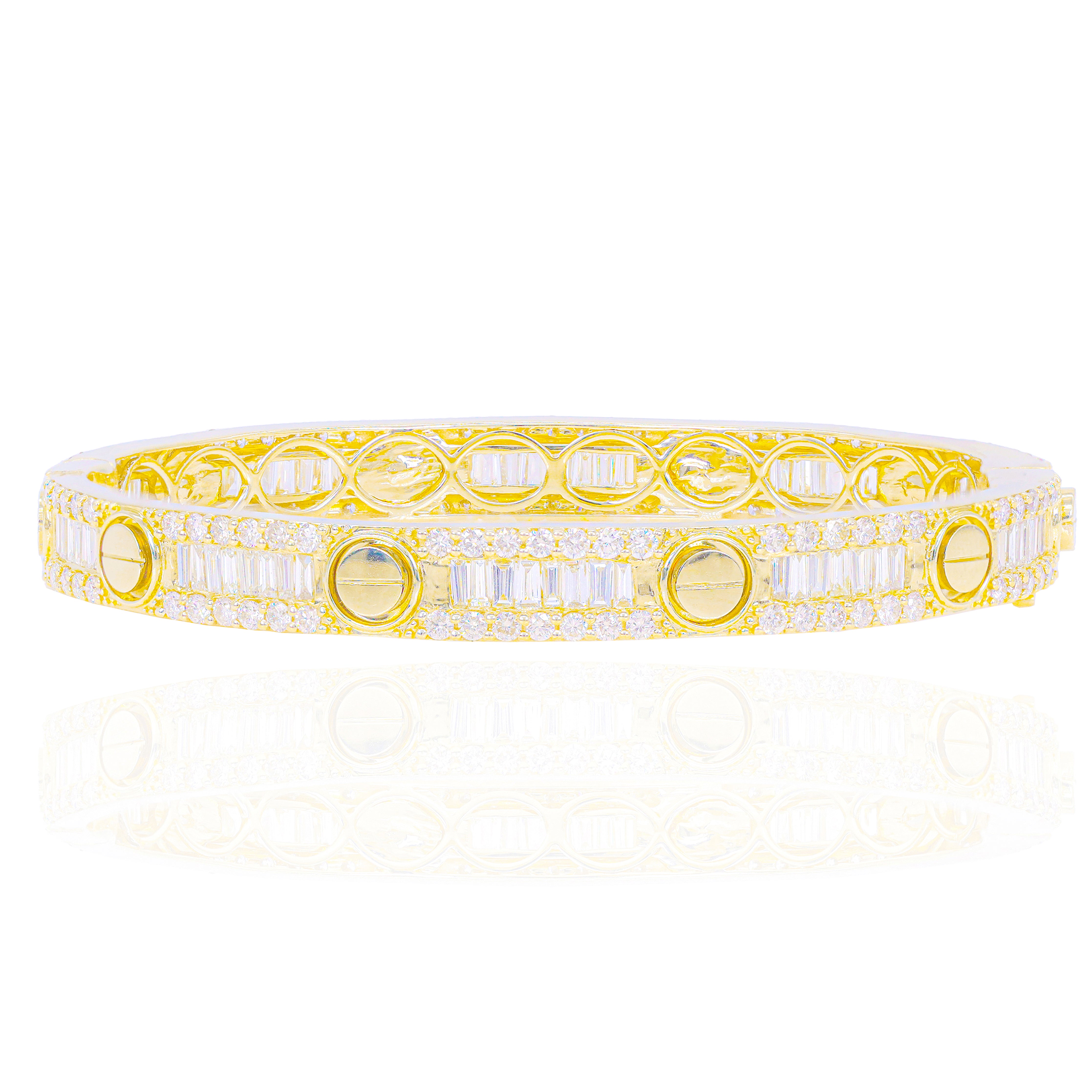 Love Style Baguette Diamond Bracelet