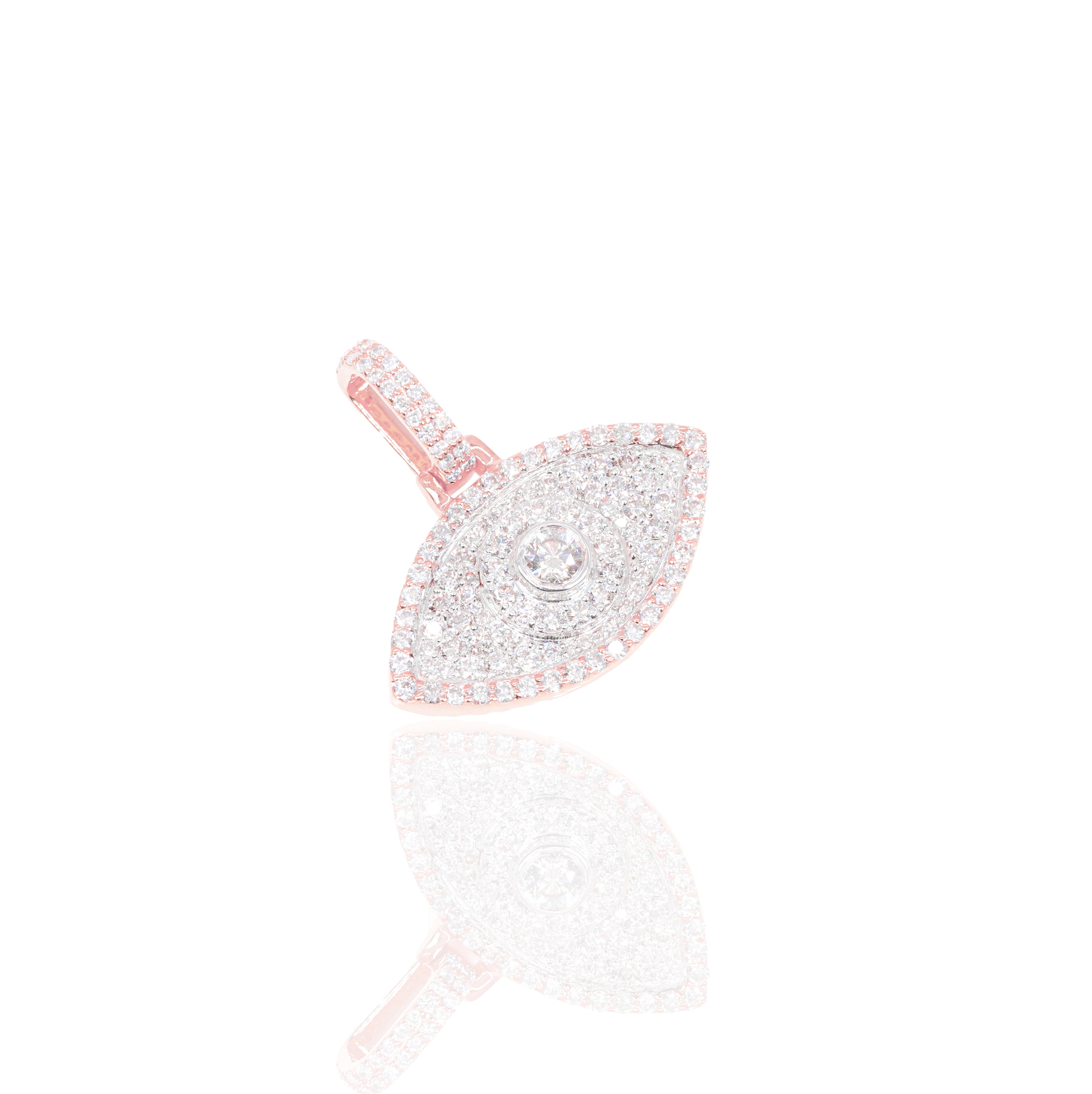 Evil Eye Diamond Pendant with 15-Pointer Center