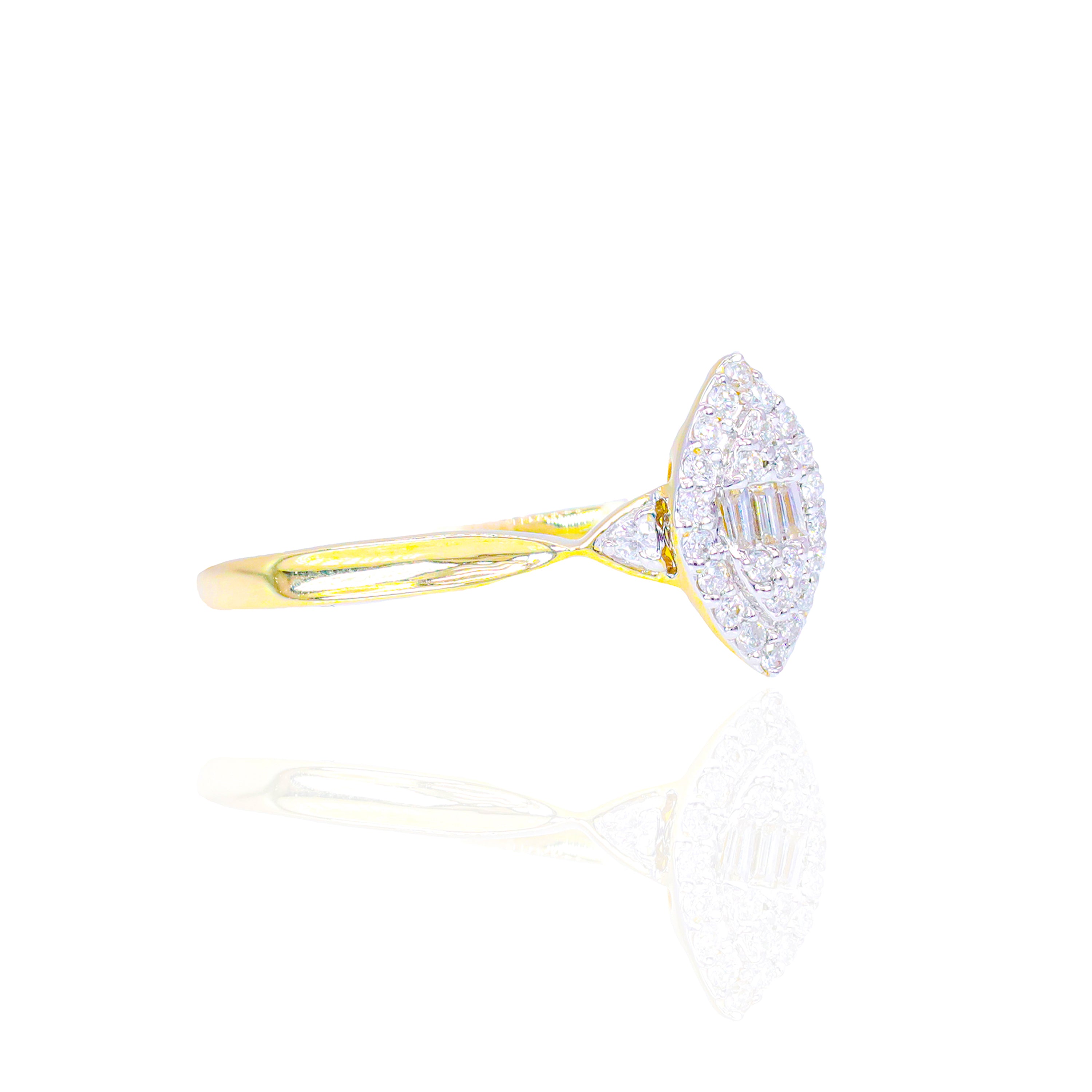 Dainty Marquise Shaped Engagement Ring