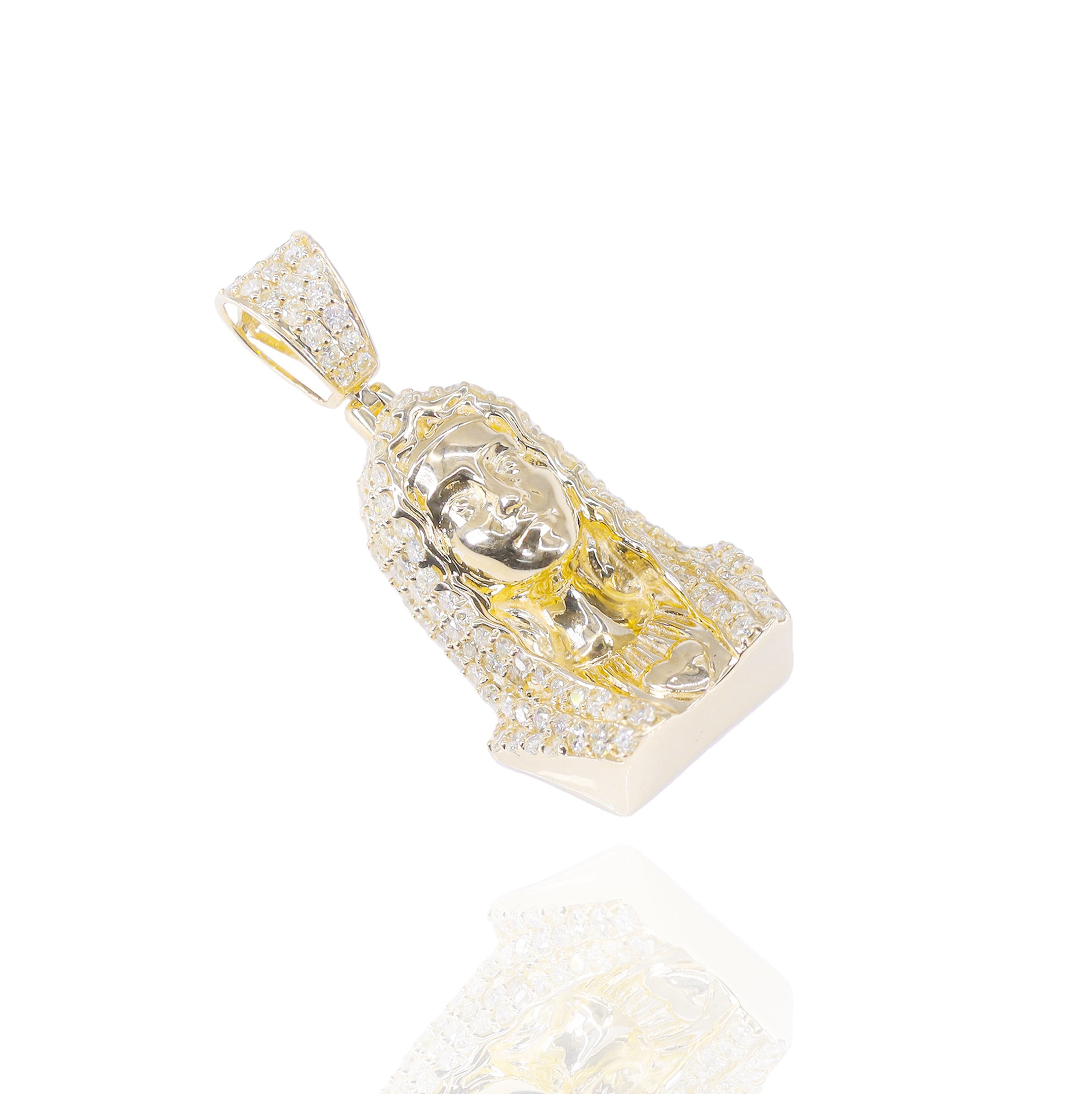 Virgin Mary Diamond Pendant