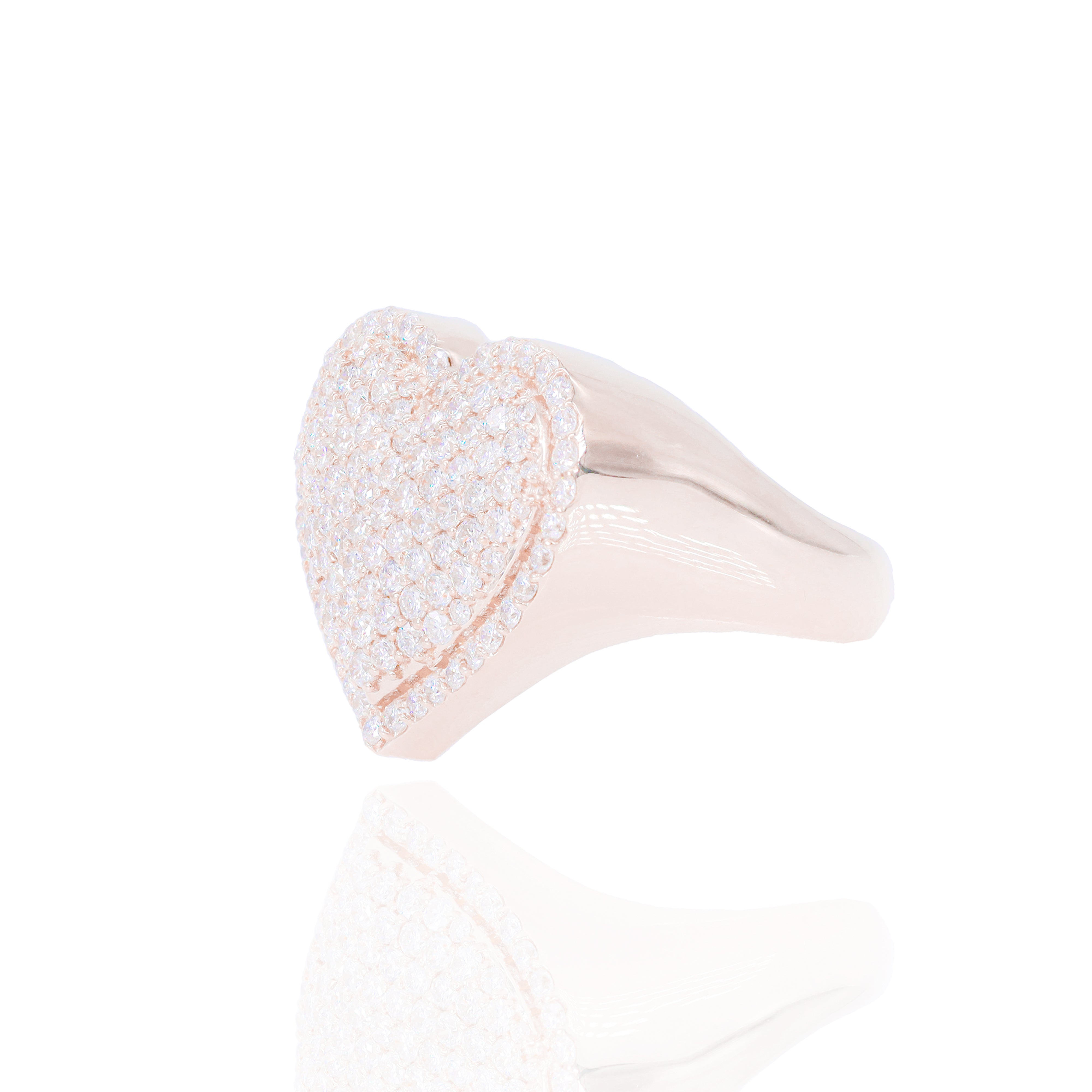 Diamond Heart Shaped Ring