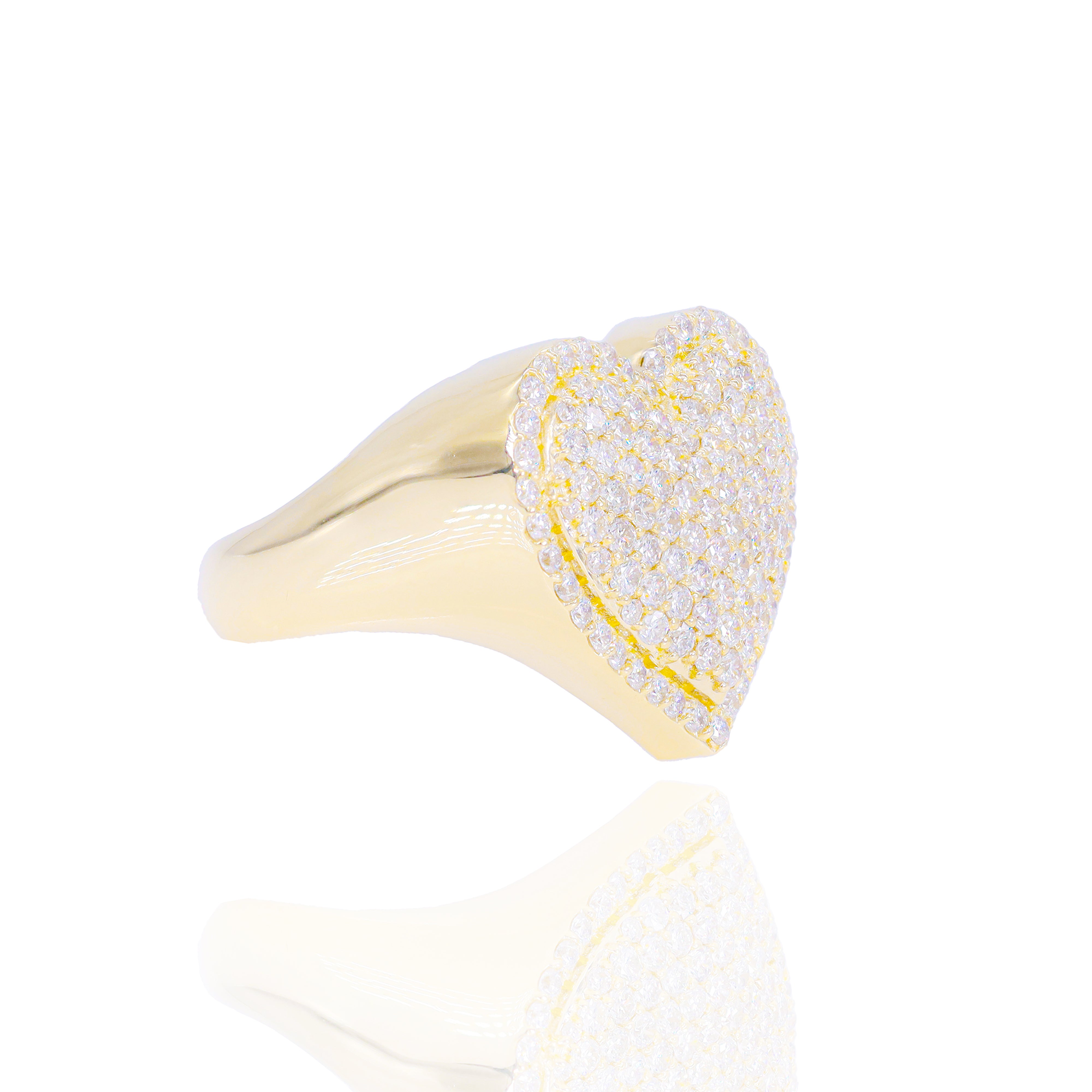 Diamond Heart Shaped Ring