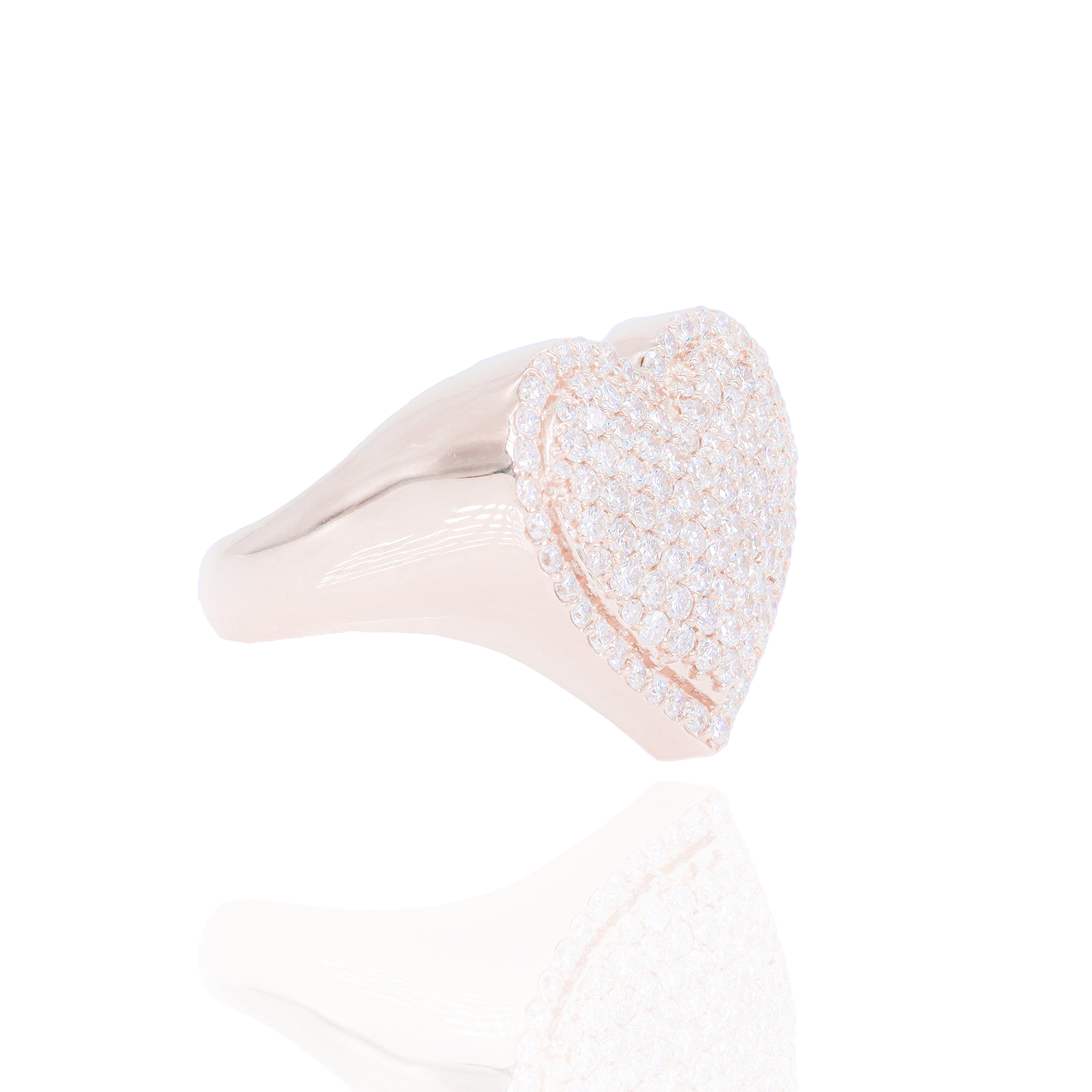 Diamond Heart Shaped Ring