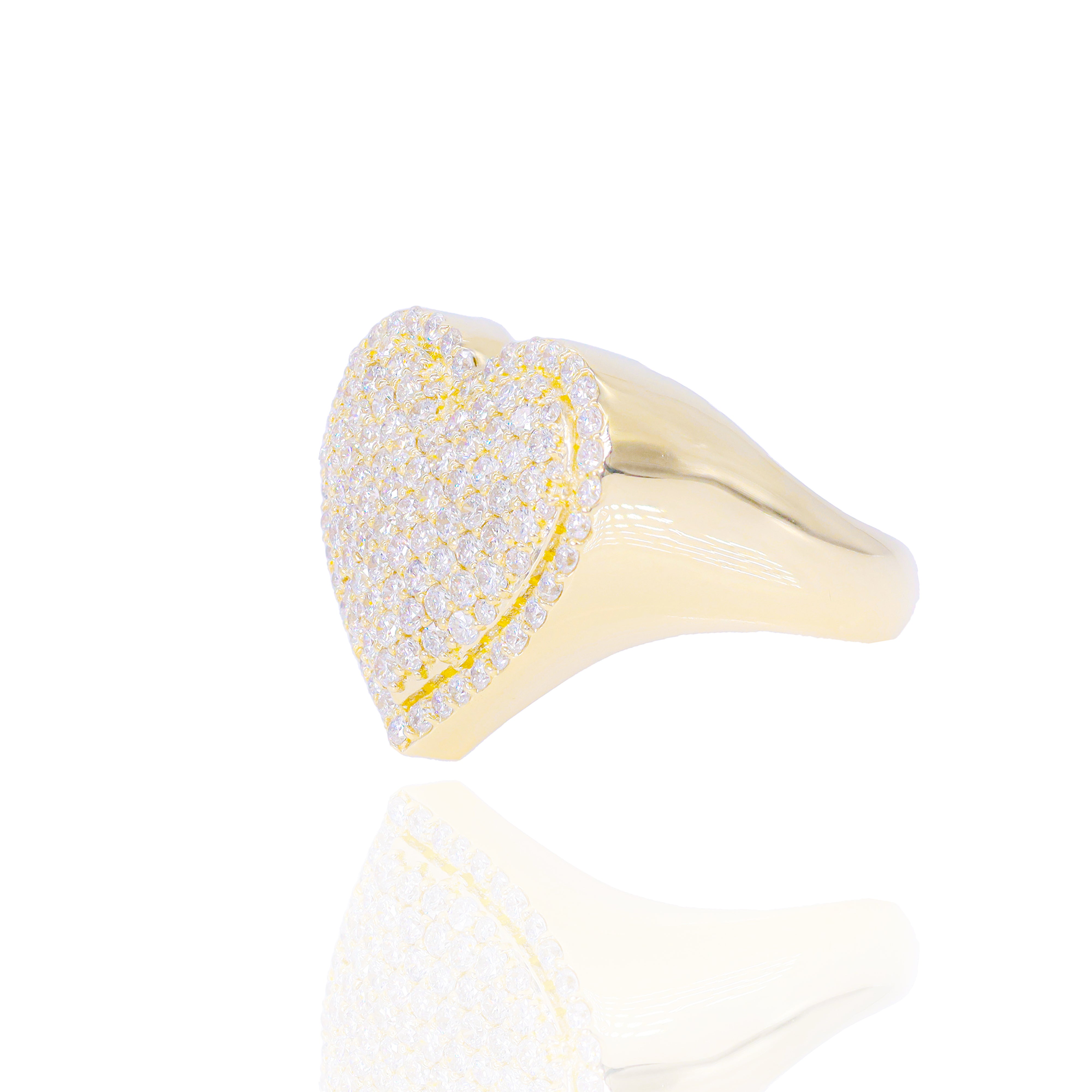 Diamond Heart Shaped Ring