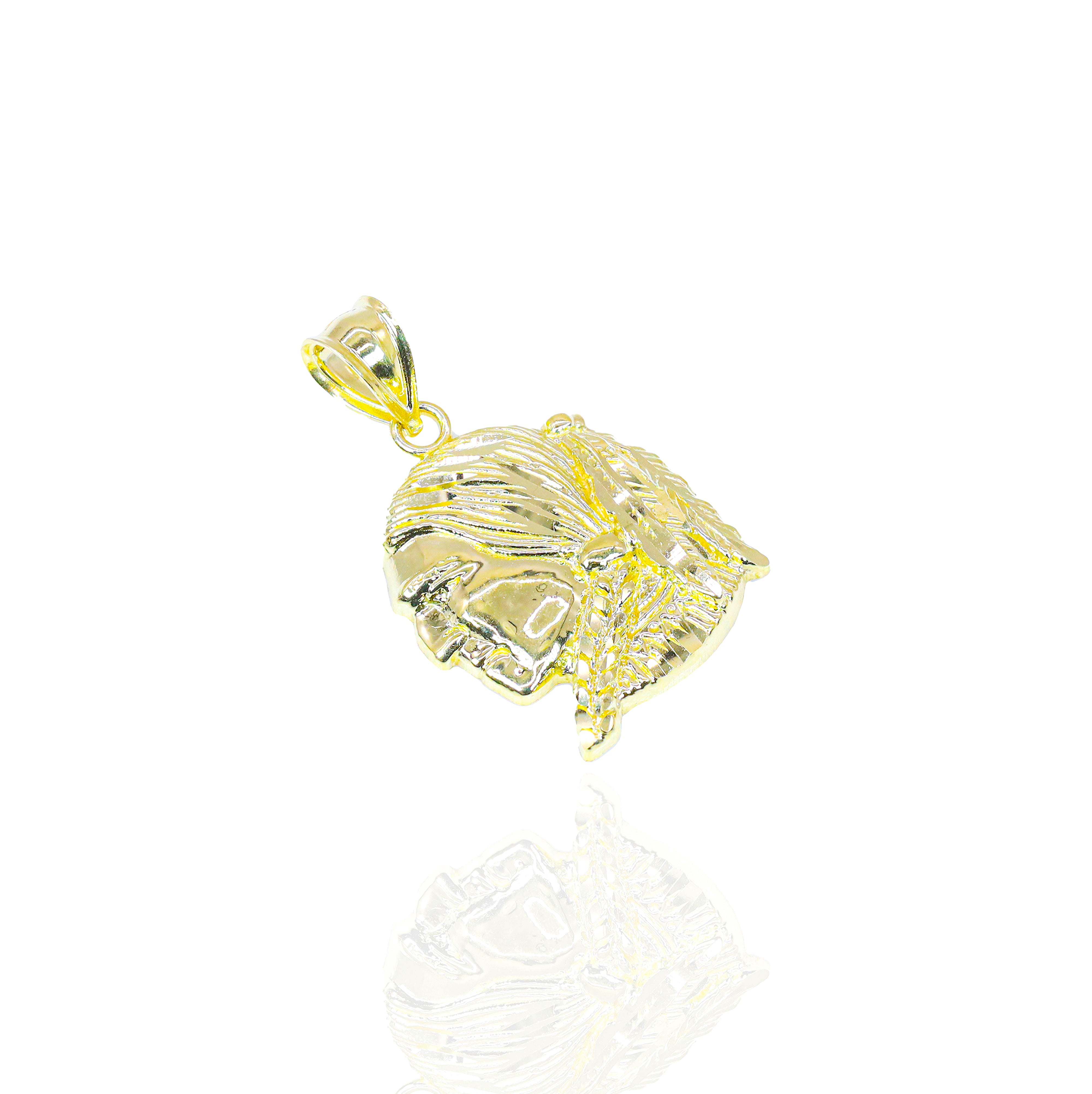 10KT Yellow Gold Native American Solid Gold Pendant