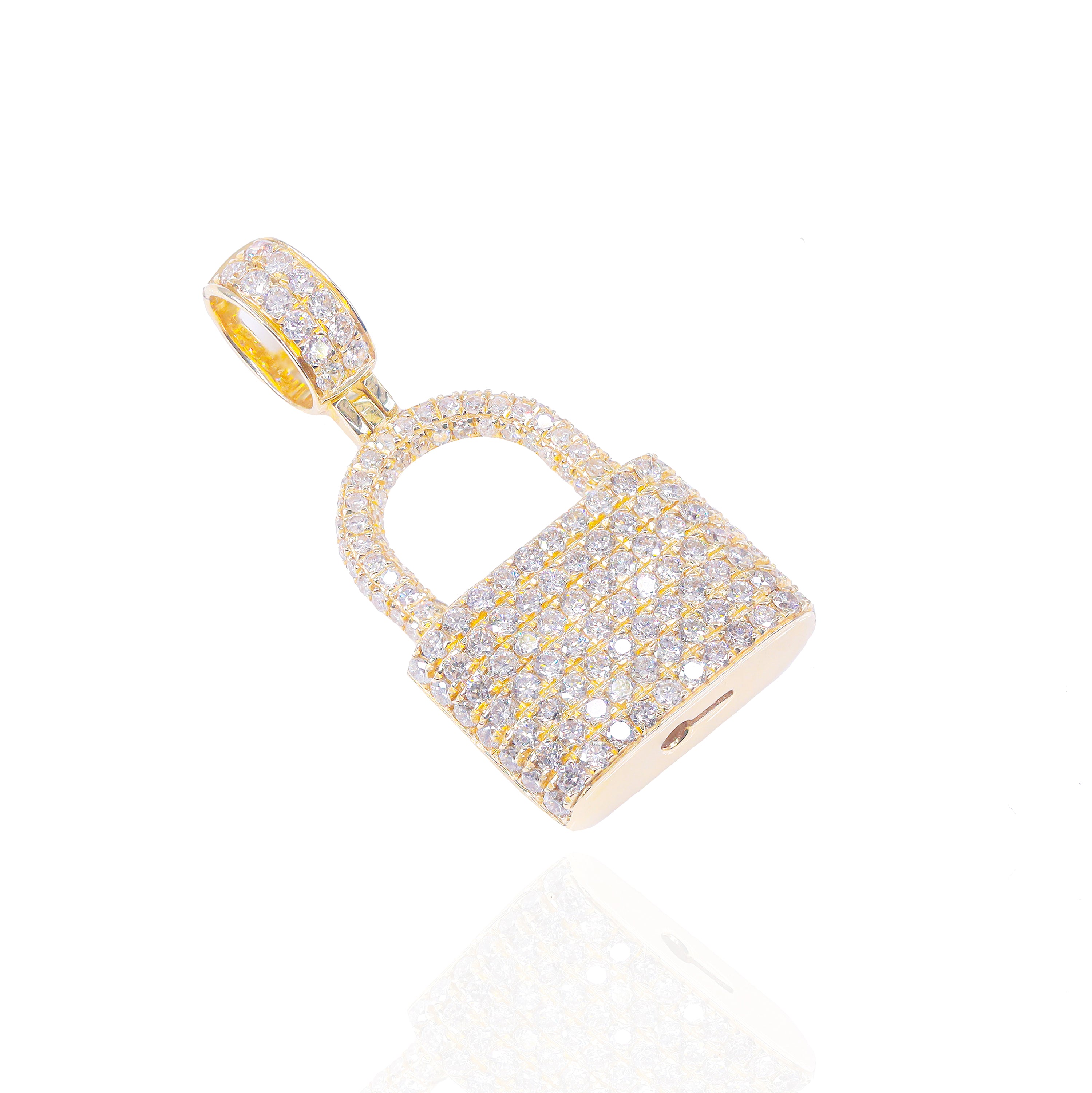 Diamond Lock Pendant