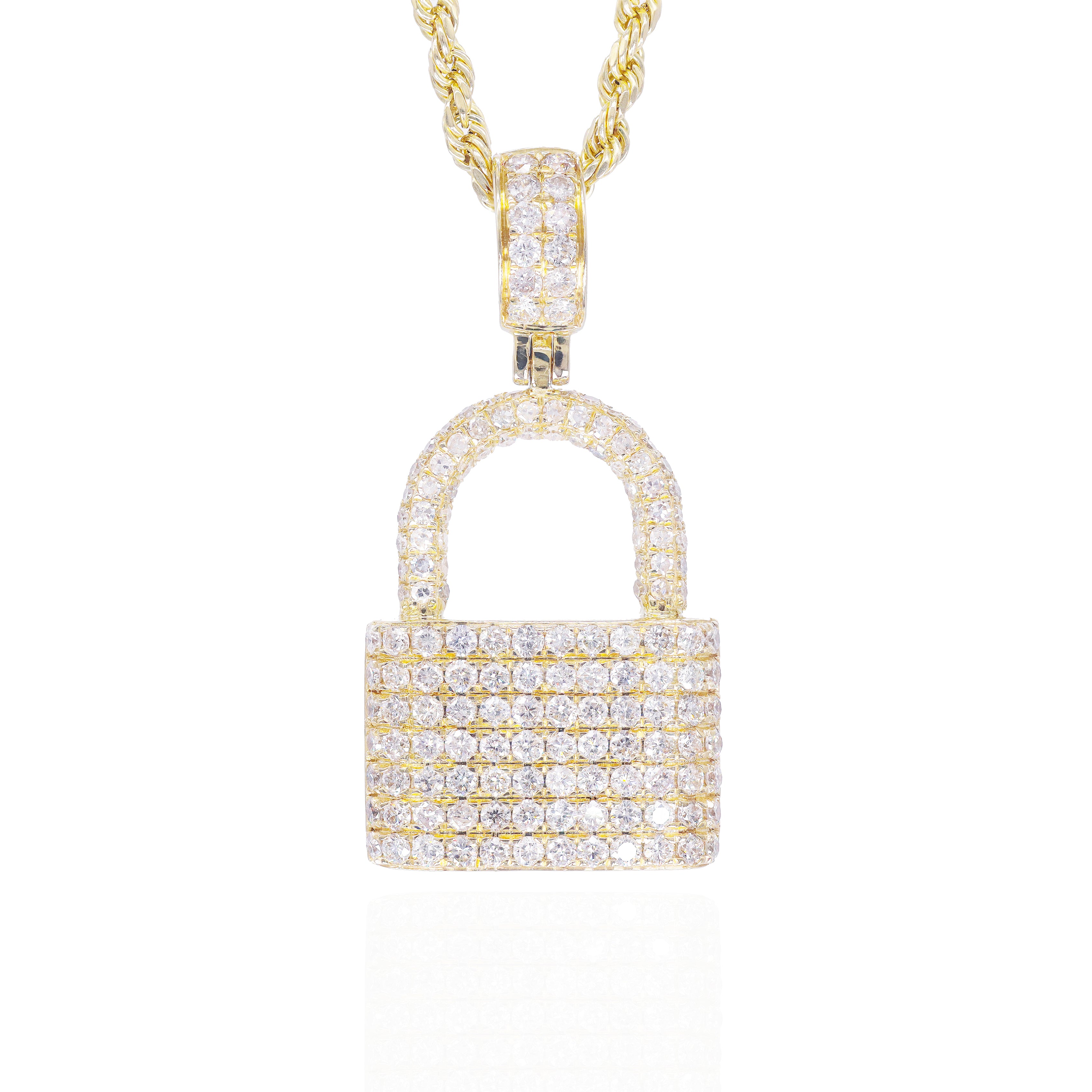 Diamond Lock Pendant