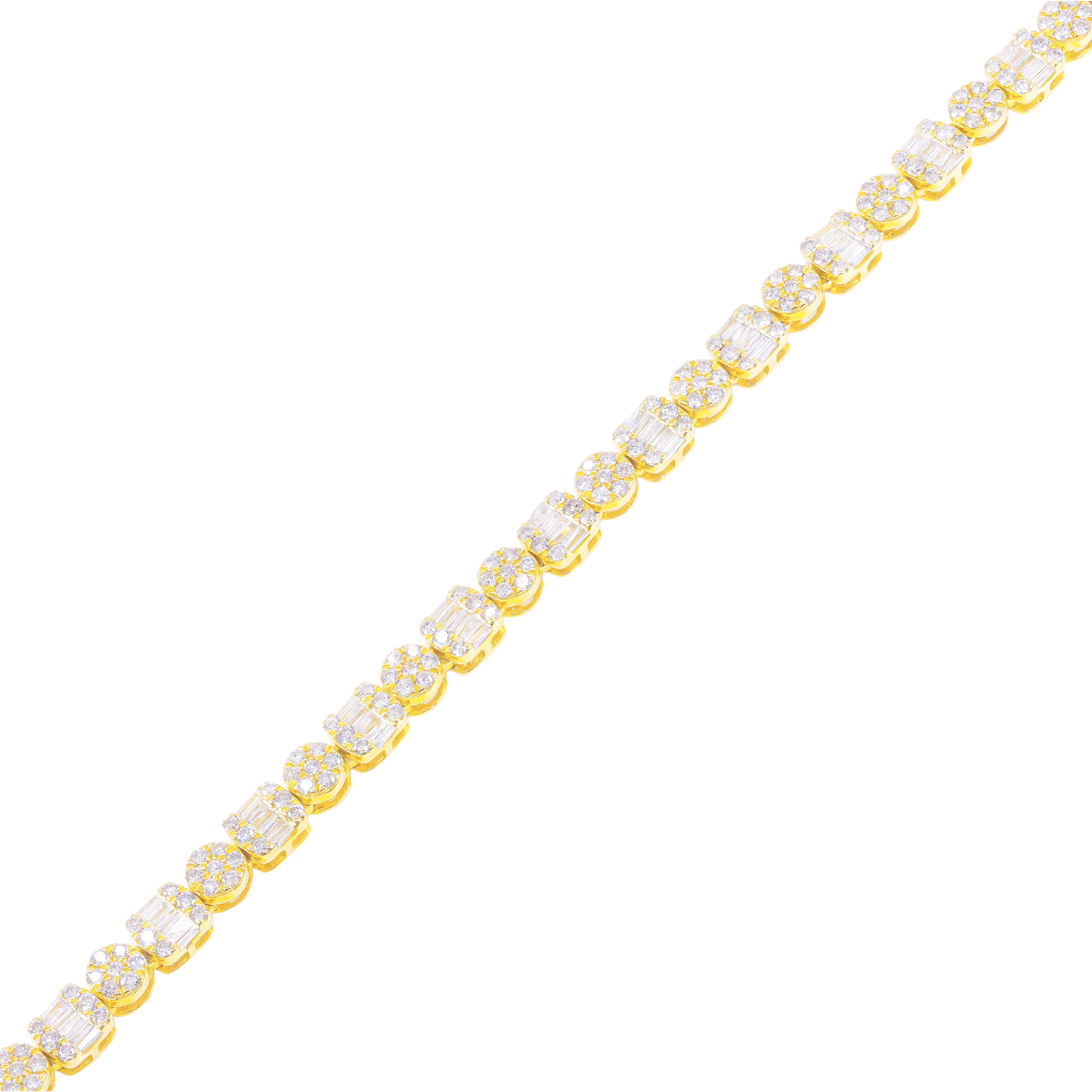 Alternating Square & Circle Link Diamond Chain