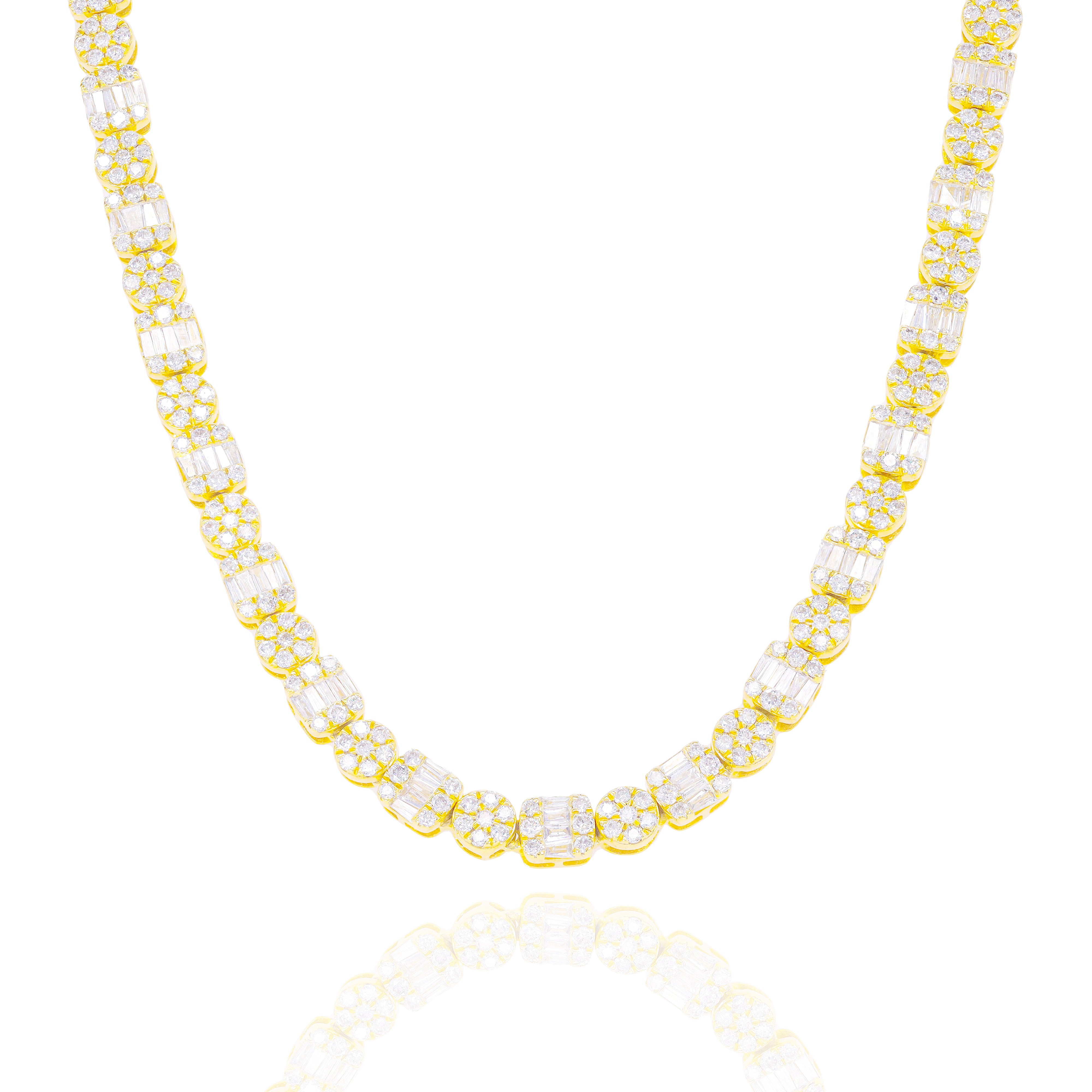 Alternating Square & Circle Link Diamond Chain