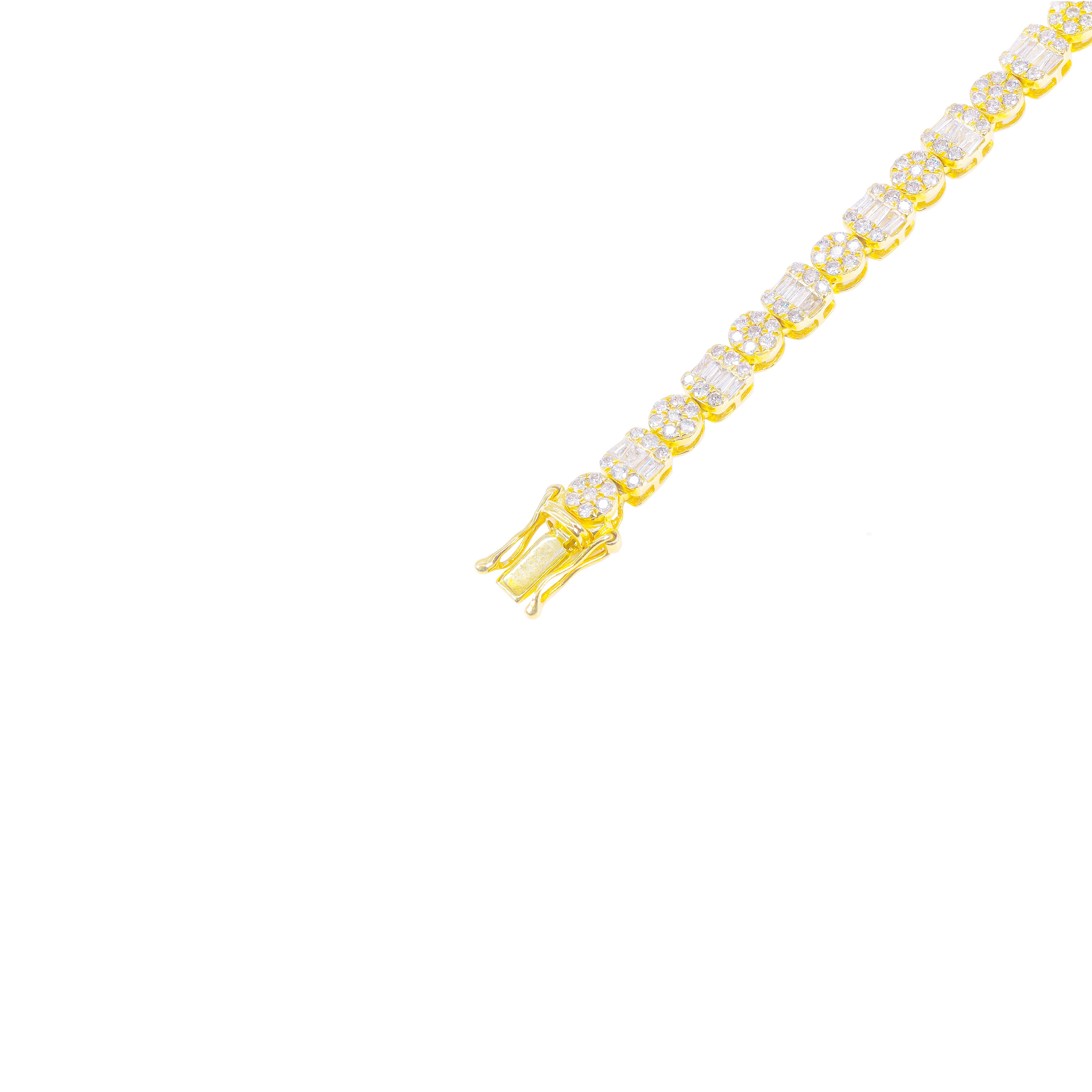Alternating Square & Circle Link Diamond Chain