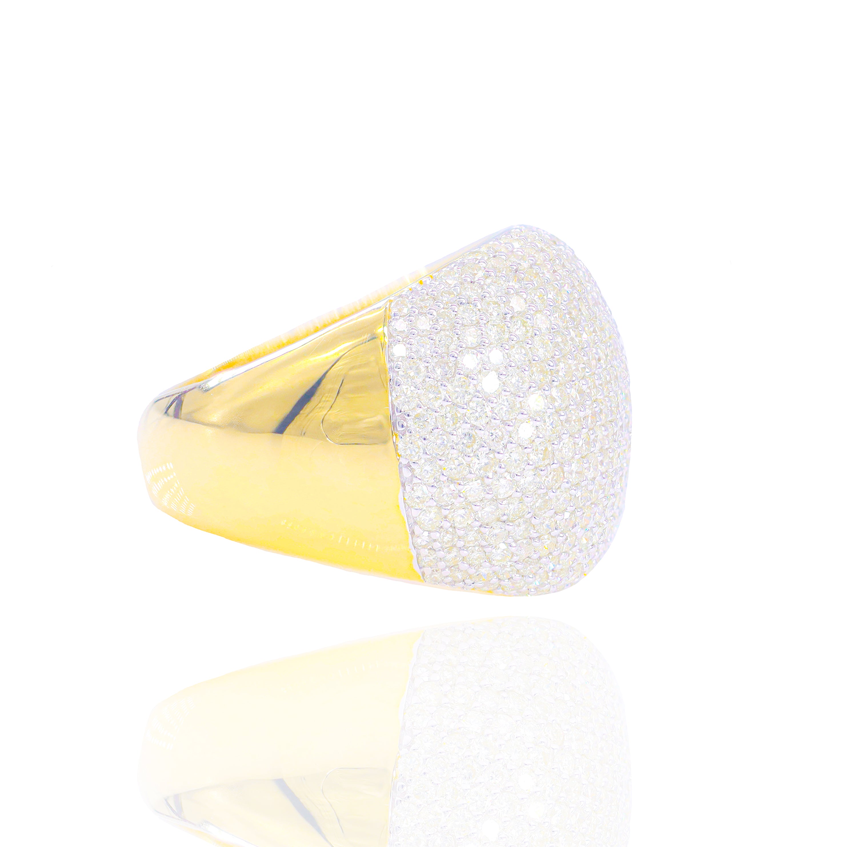 Round Domed Diamond Ring