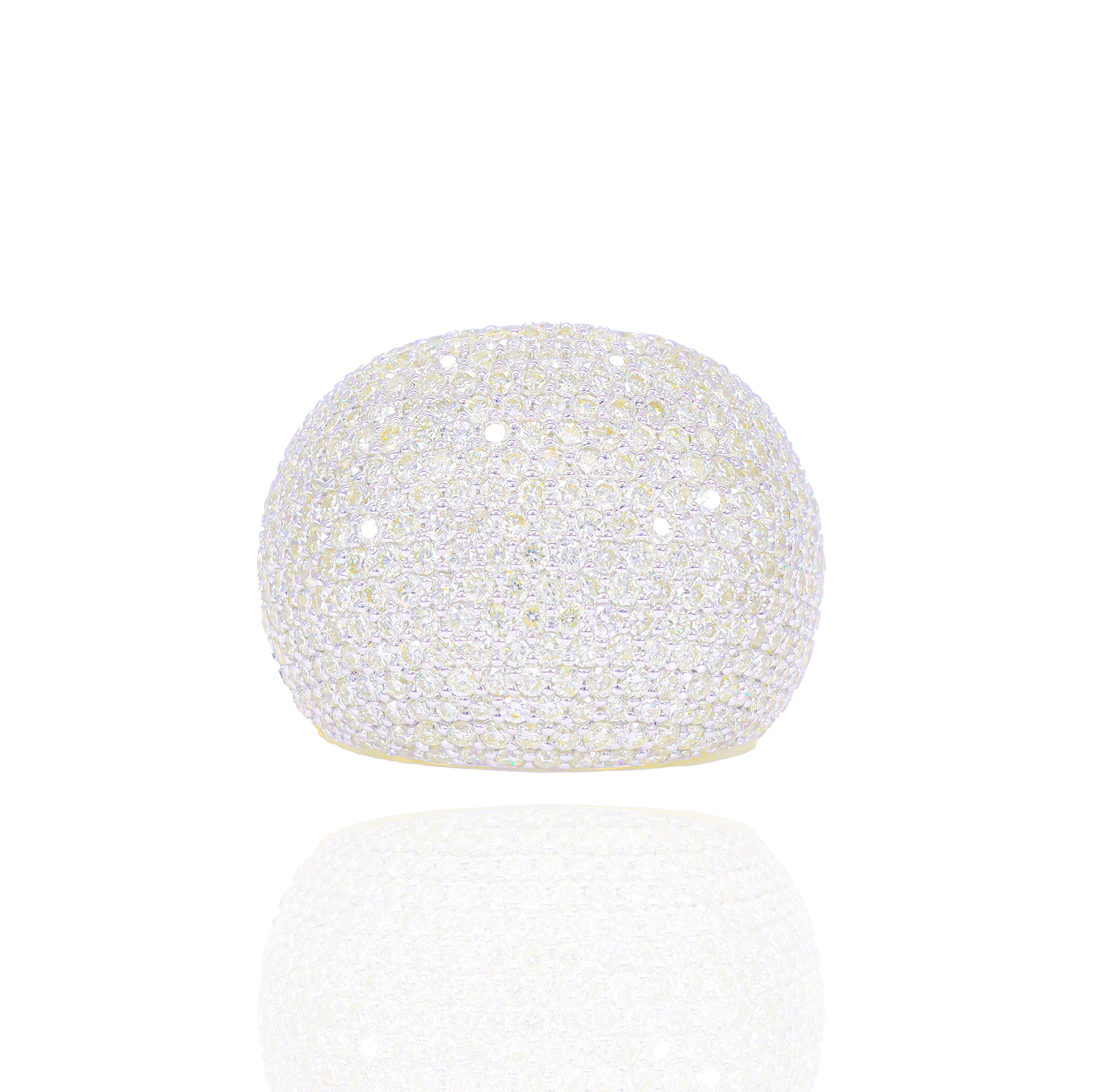 Round Domed Diamond Ring