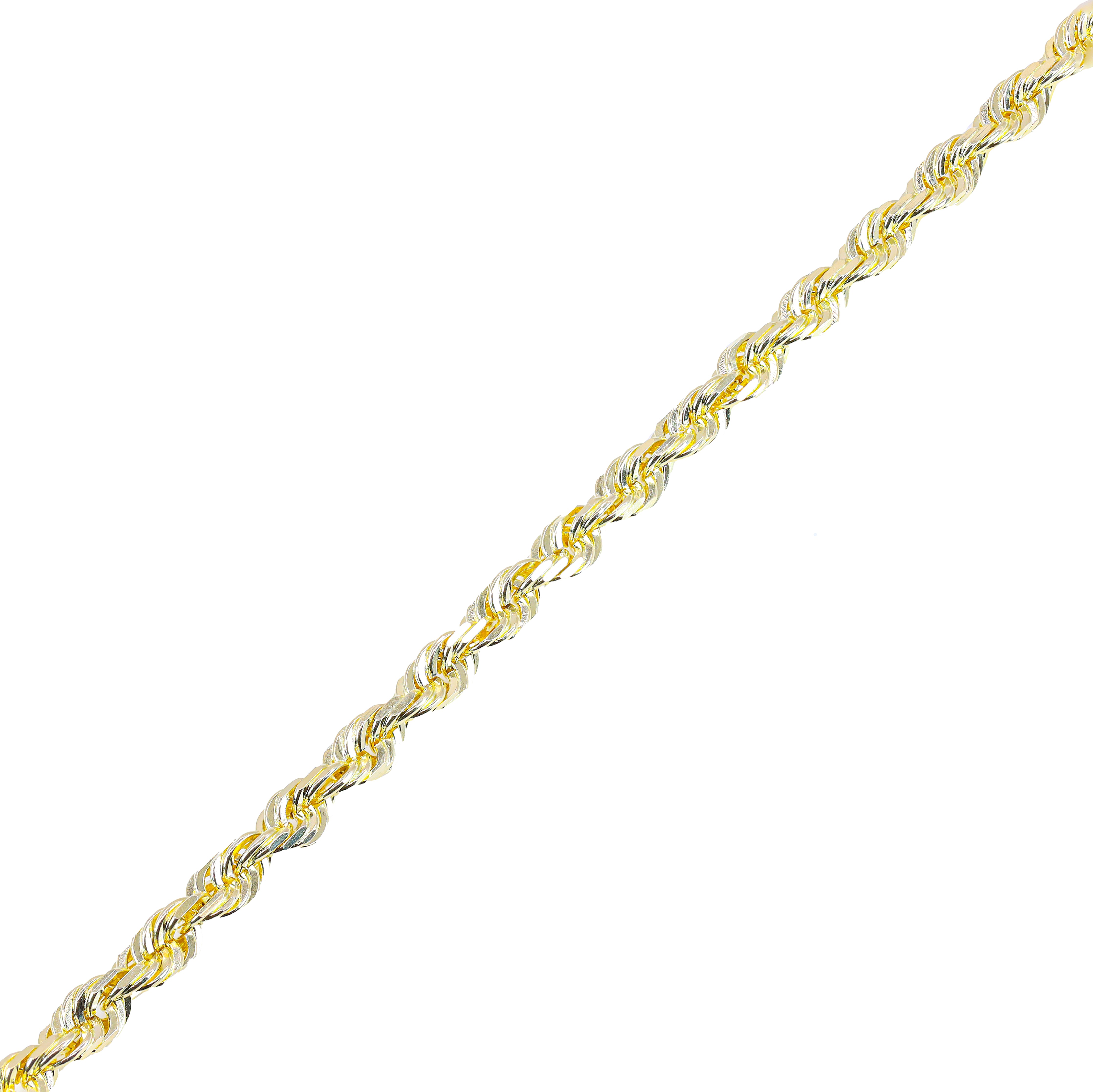 10KT Semi-Solid Rope Yellow Gold Chain